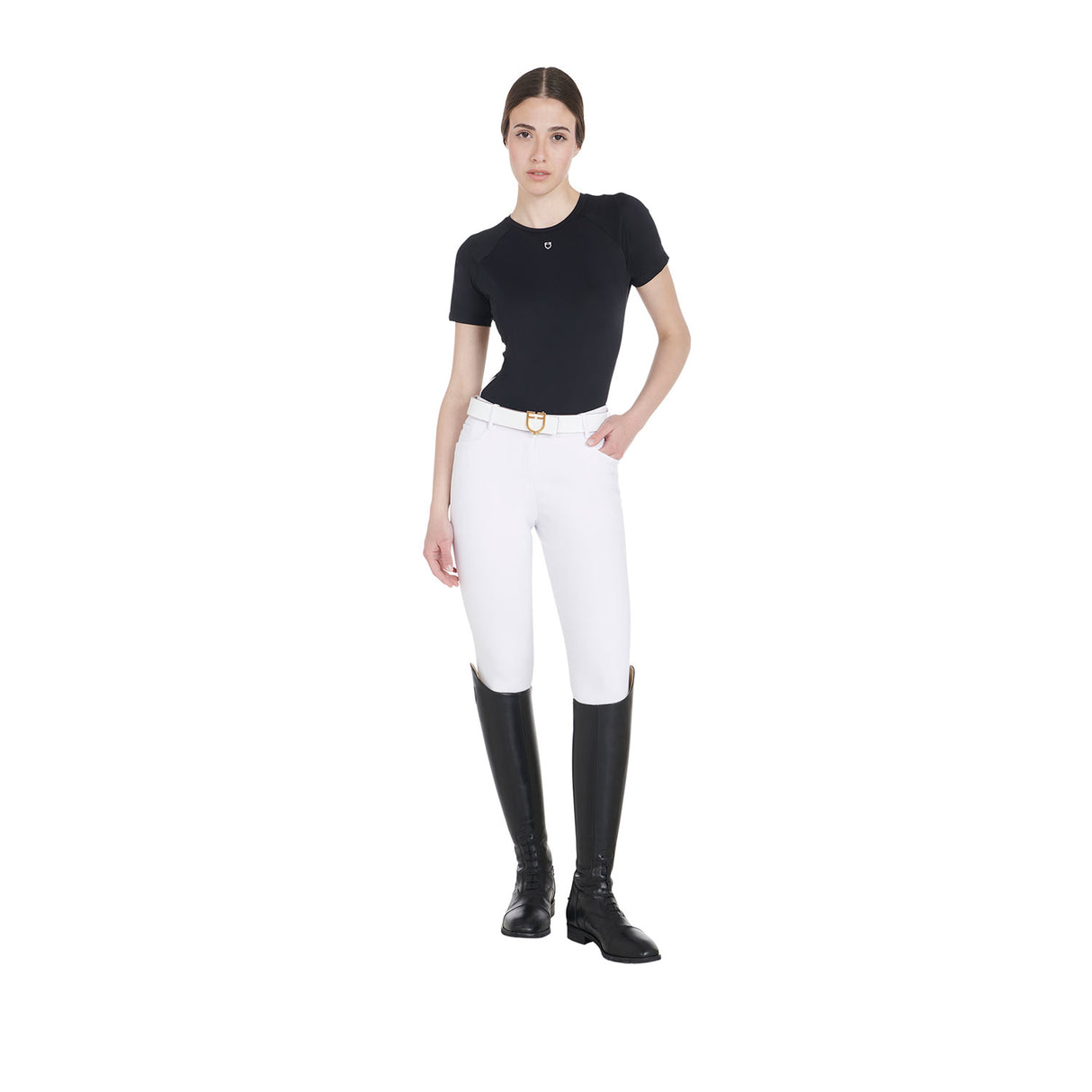 Equestro Women's Slim Fit Technical Training T-Shirt