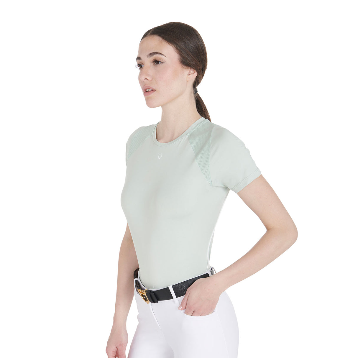 Equestro Women's Slim Fit Technical Training T-Shirt