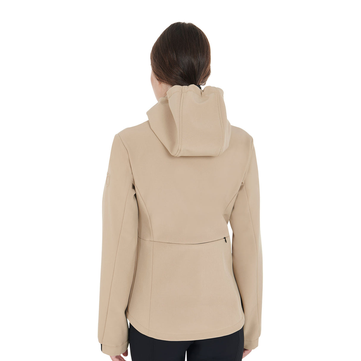 Women's slim fit softshell jacket with concealed pockets