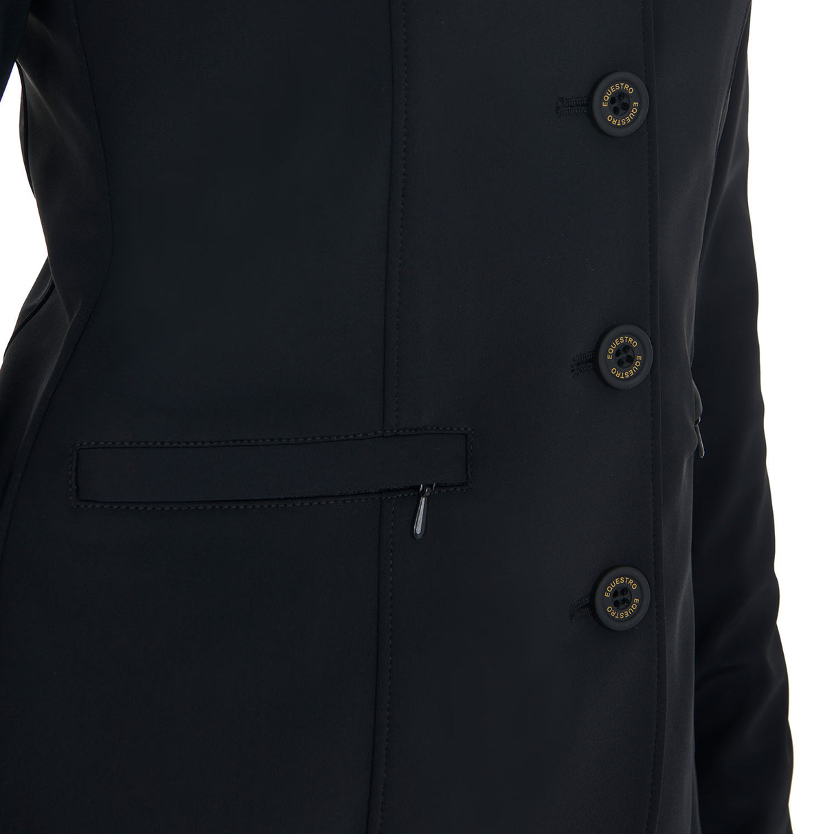 Women's competition jacket with contrasting embroidered logo