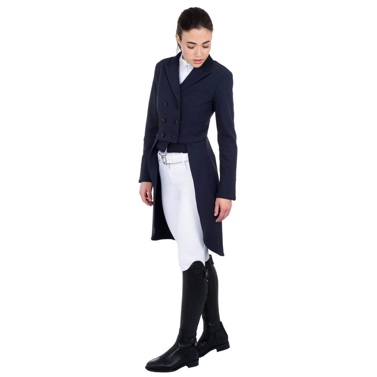 Women's competition dressage tailcoat in technical fabric