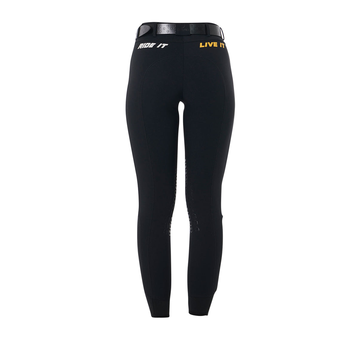 Equestro Scuderia Equestro Women's Knee Grip Breeches #colour_black