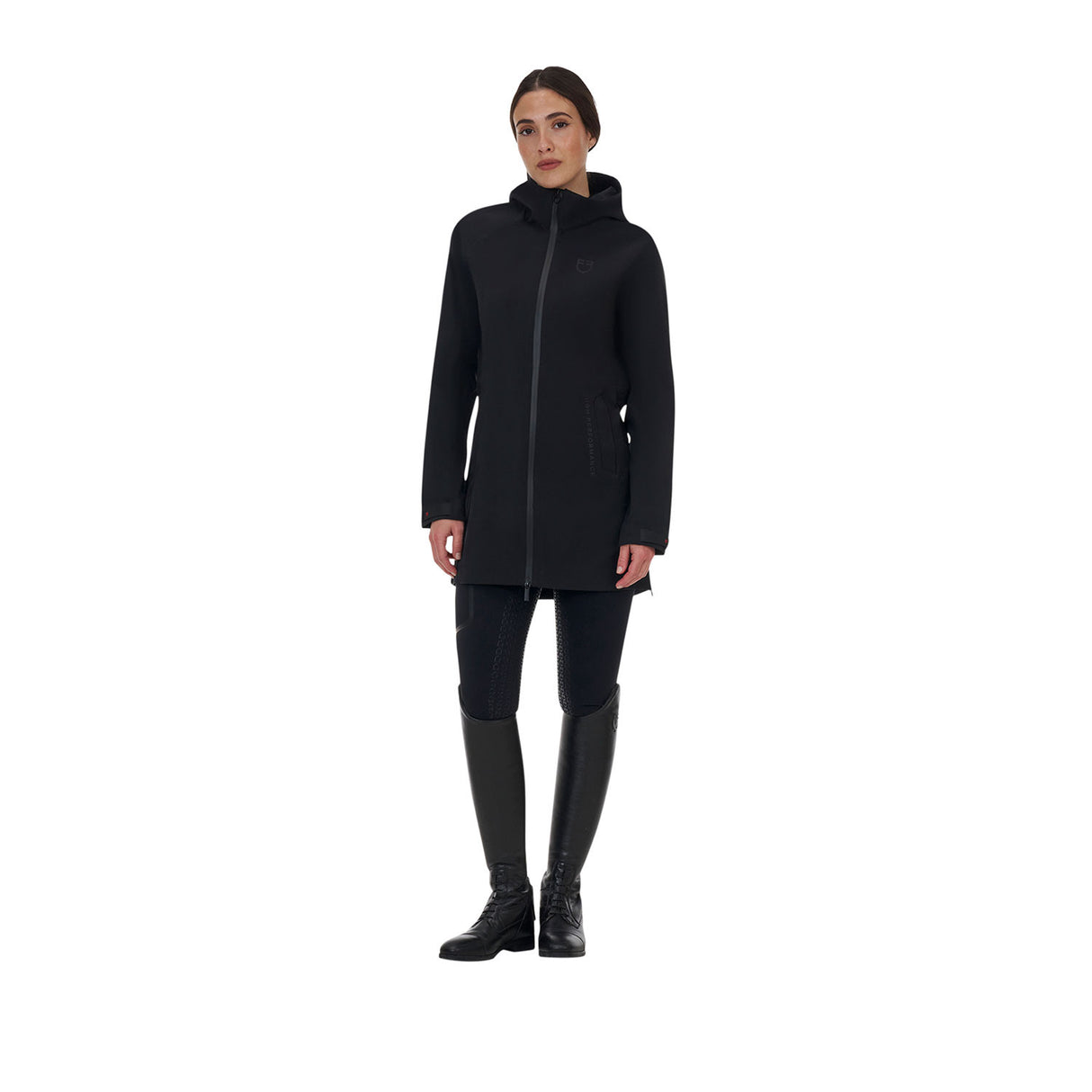 Equestro Ridertechnology women's waterproof shell jacket long