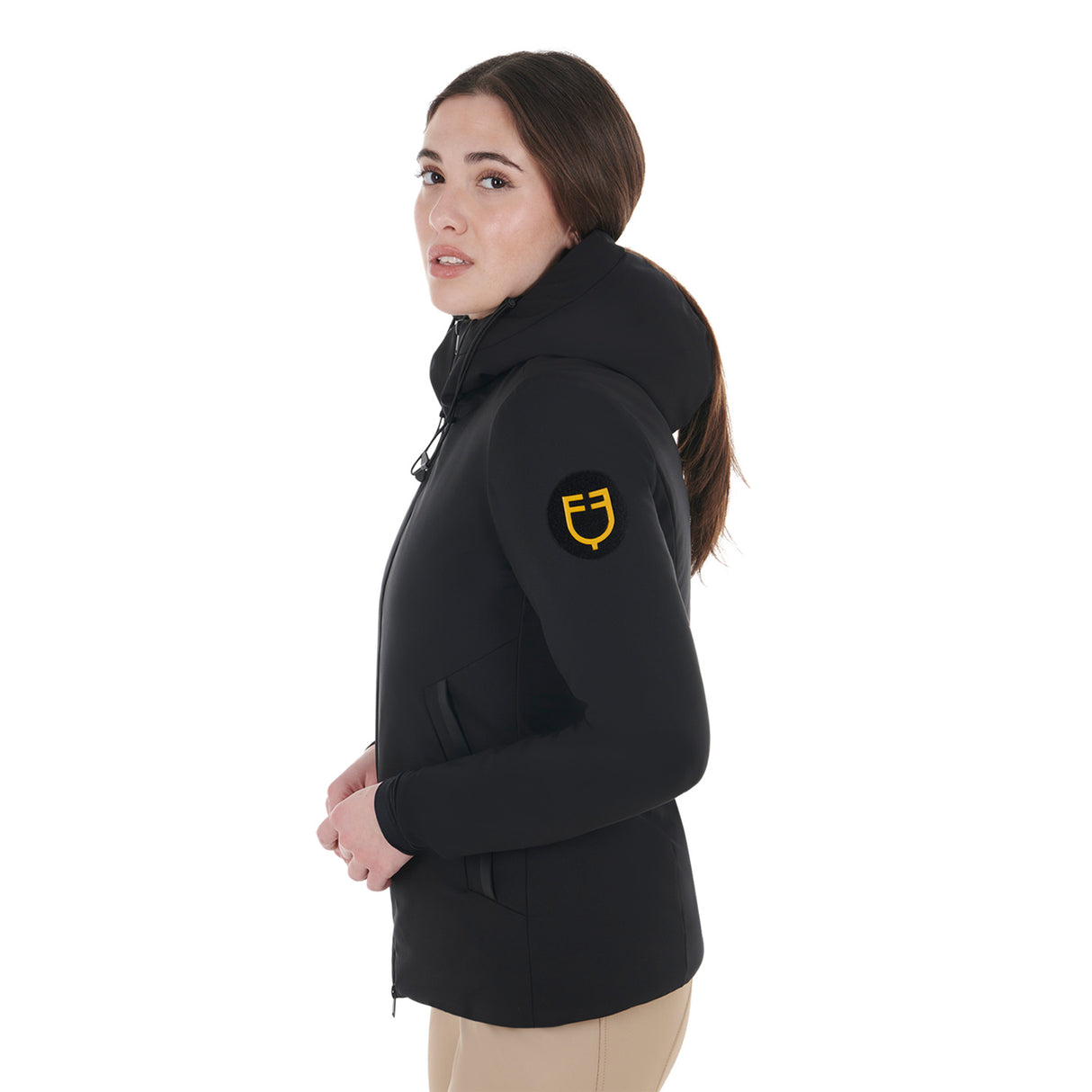 Equestro Down Jacket Water And Wind Repellent #colour_black