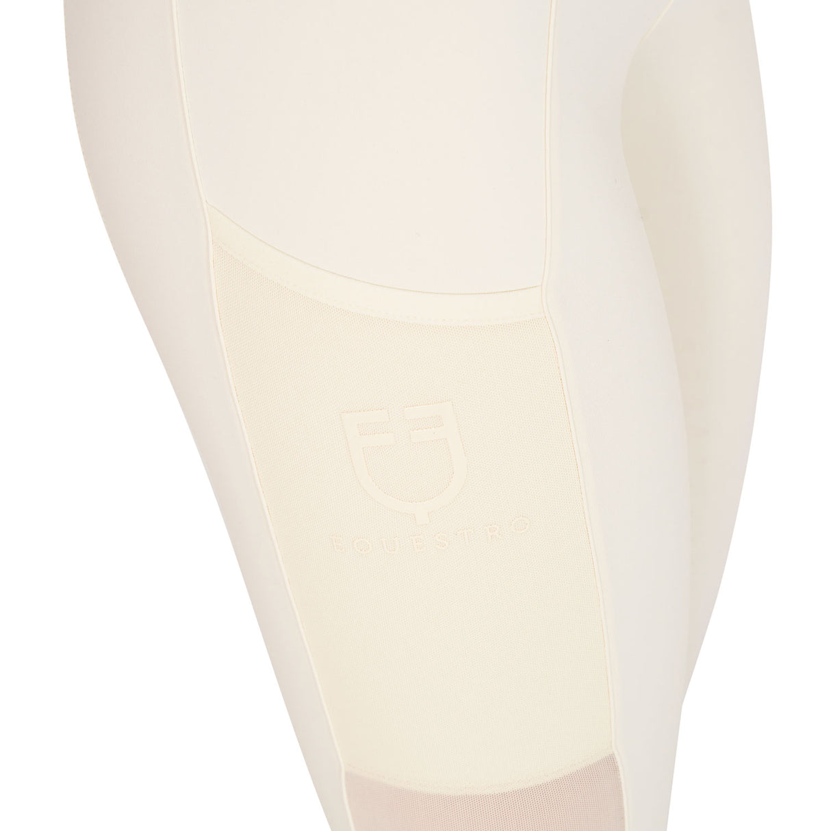 Equestro Women's Full Grip Leggings With Perforated Inserts