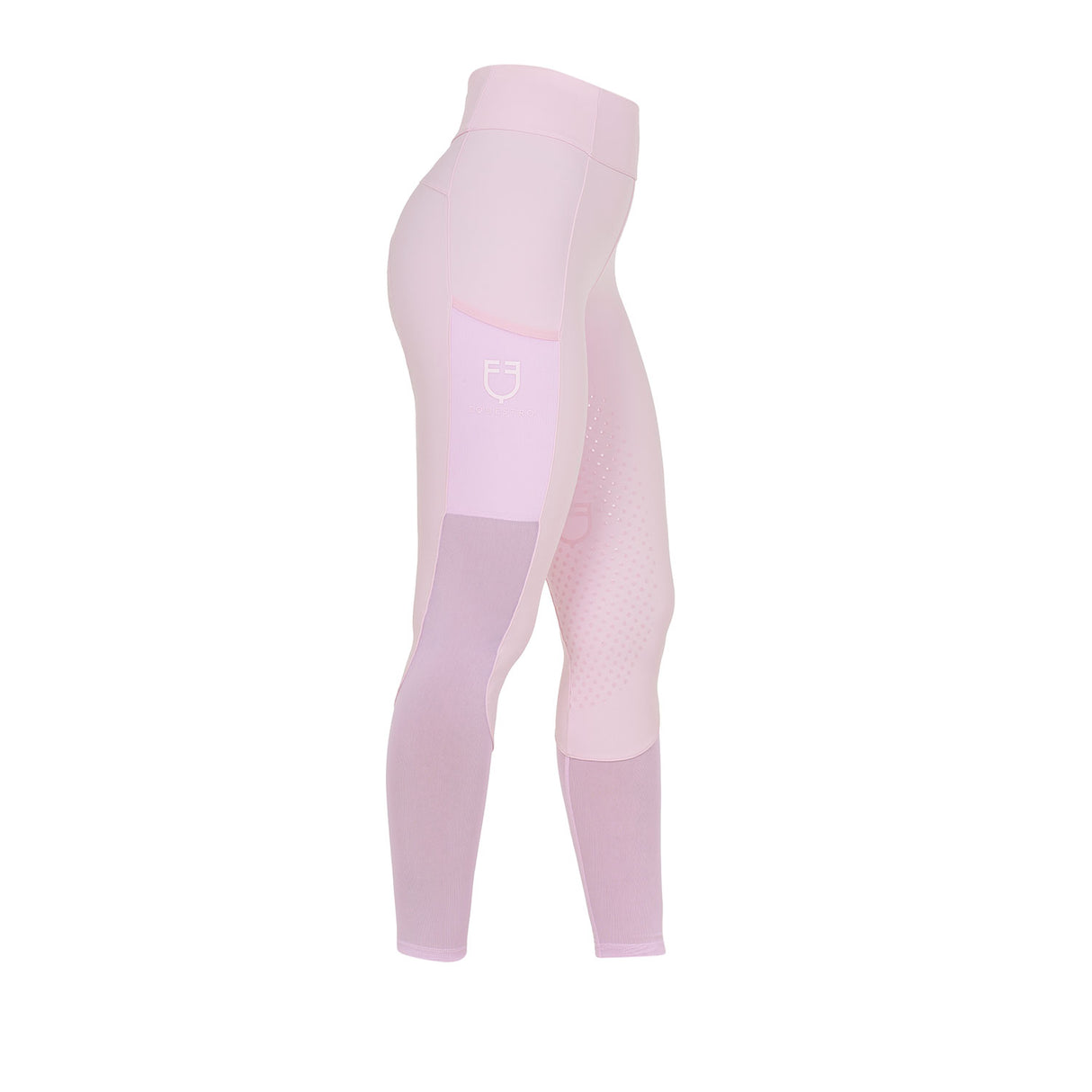 Equestro Women's Full Grip Leggings With Perforated Inserts