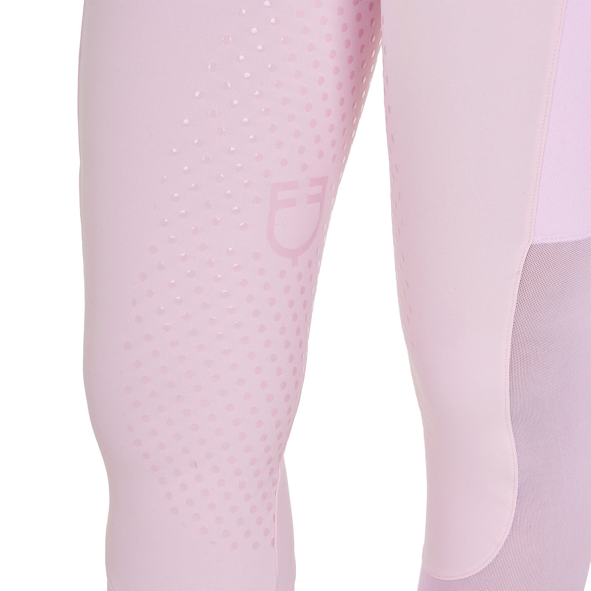 Equestro Women's Full Grip Leggings With Perforated Inserts