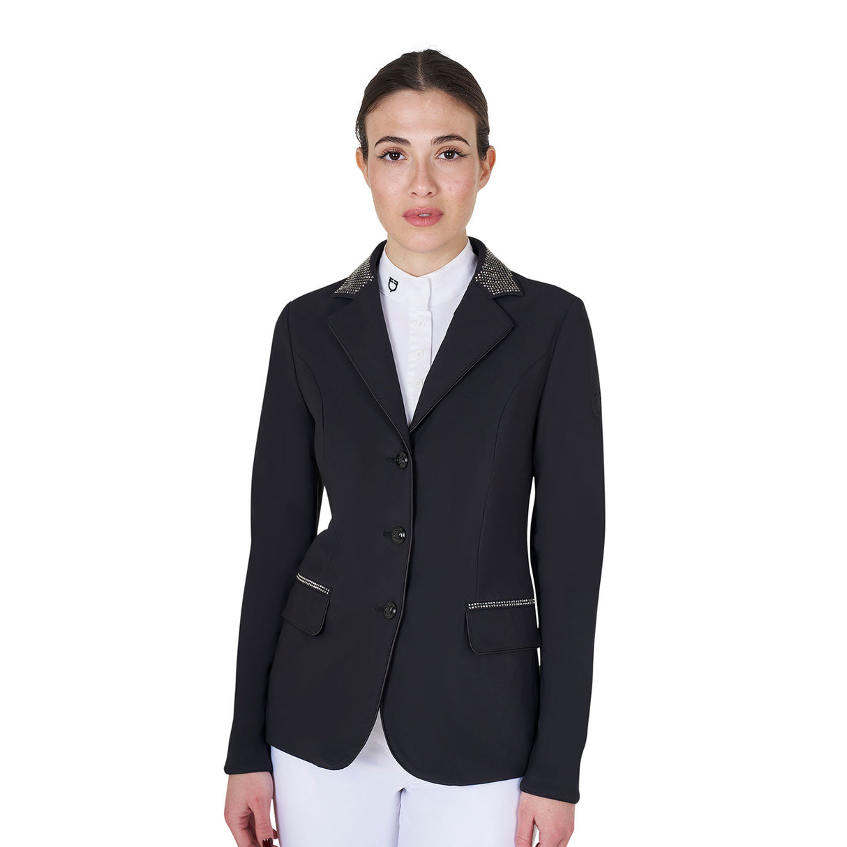 Women's competition jacket with rhinestones