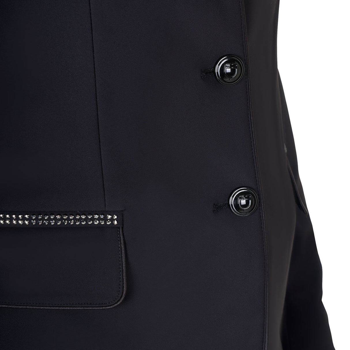 Women's competition jacket with rhinestones