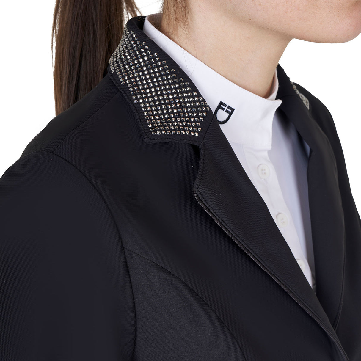 Women's competition jacket with rhinestones