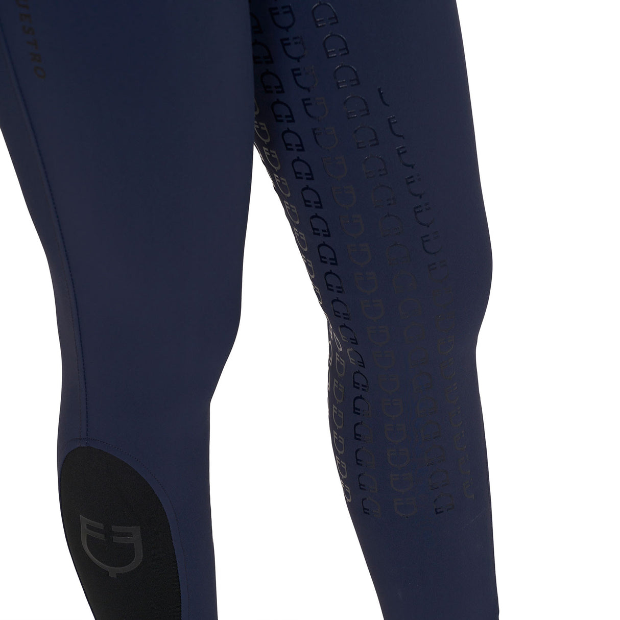 Women's high-waisted knee grip breeches with fleece lining