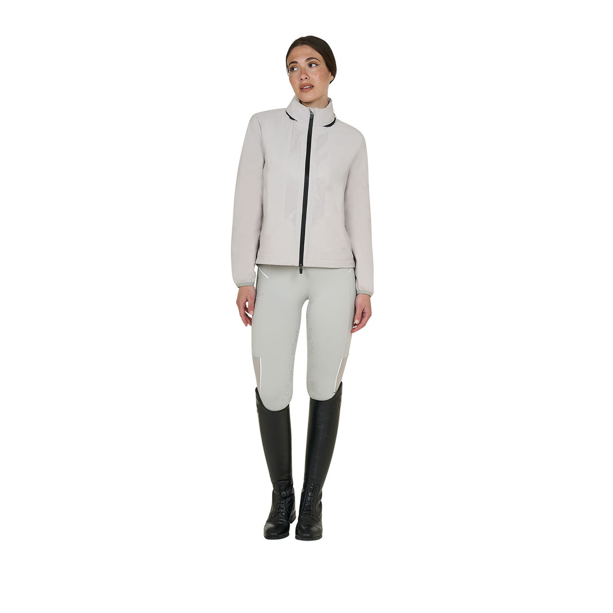 Women's softshell jacket with back logo