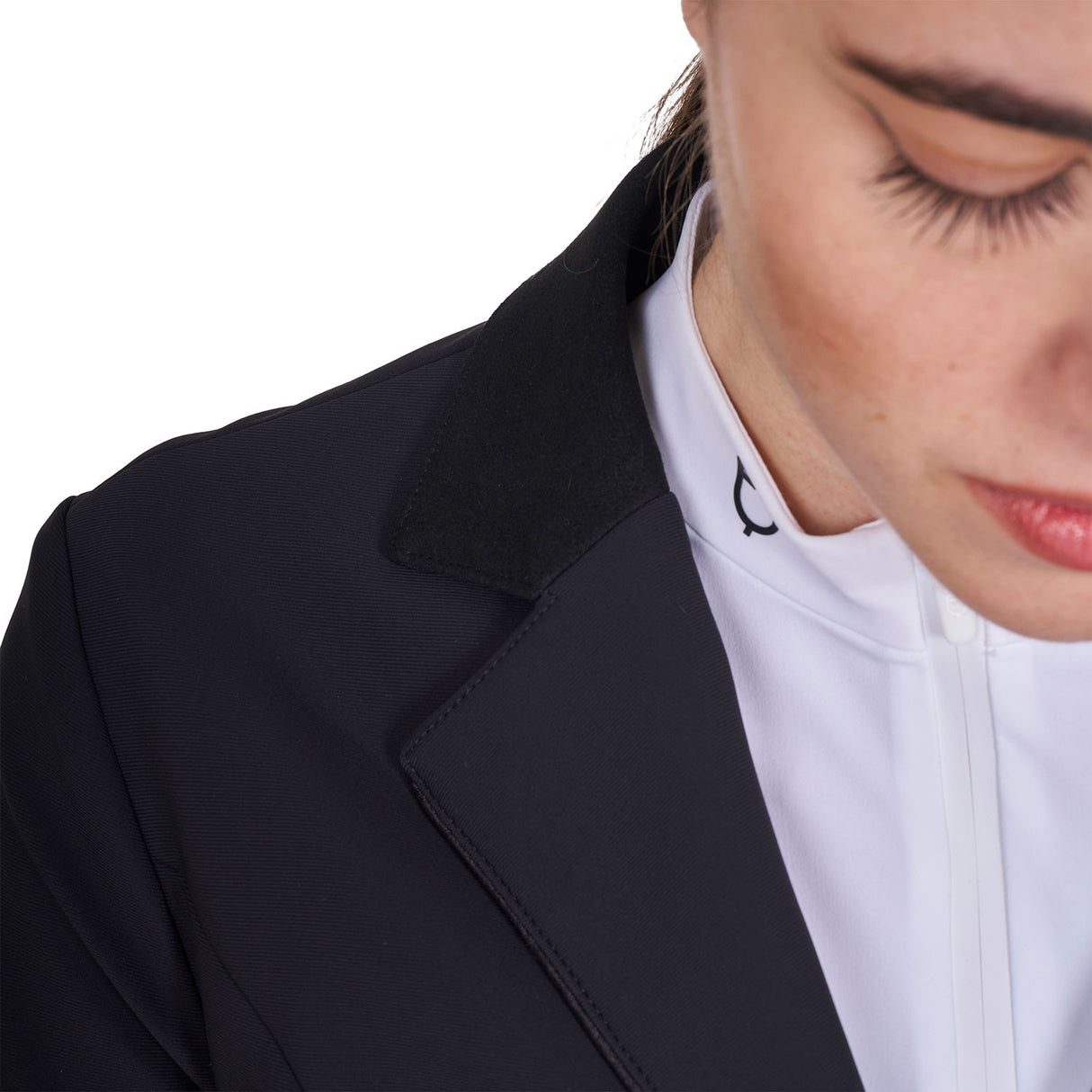 Women's competition jacket with zip and buttons