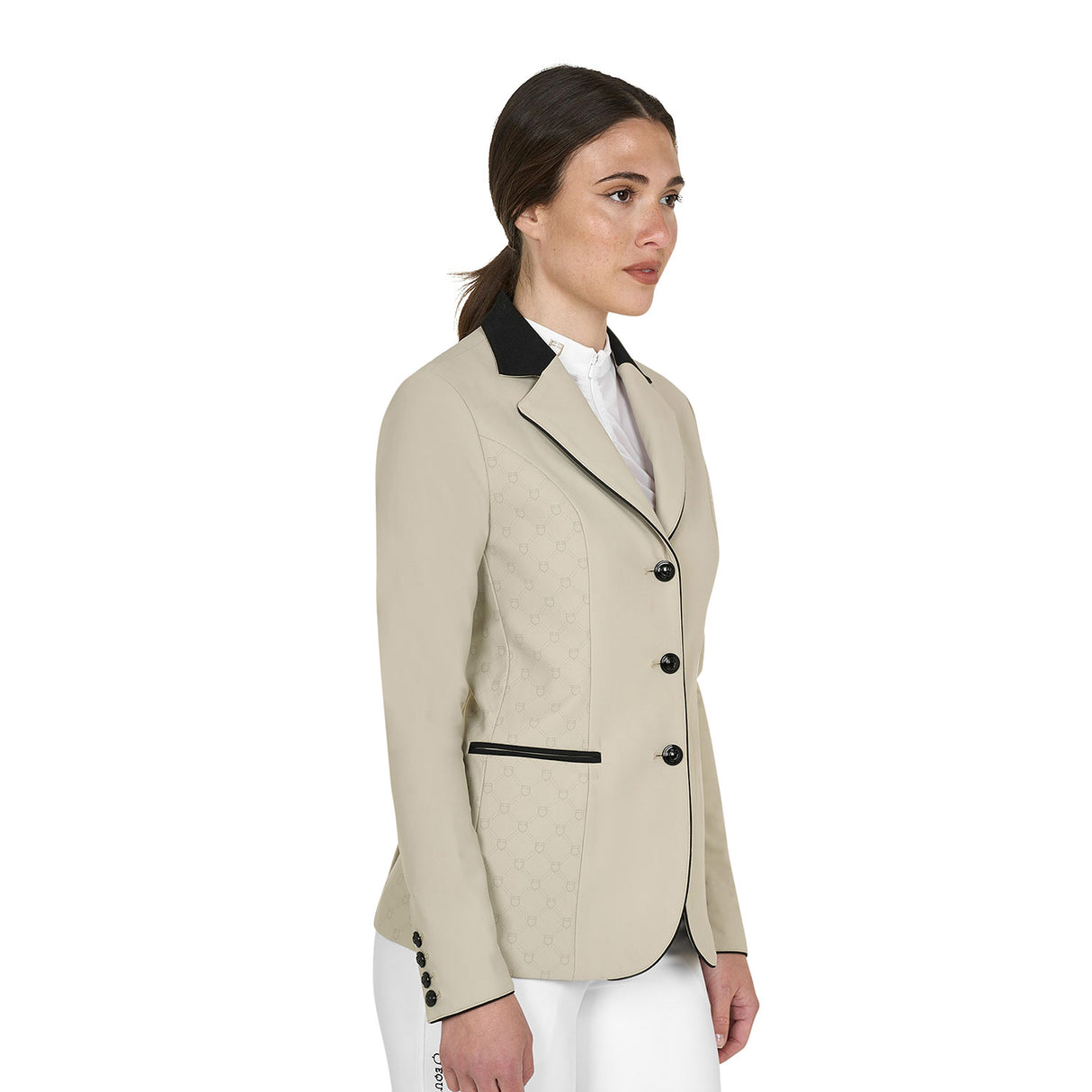Women's Monogram competition jacket with three buttons