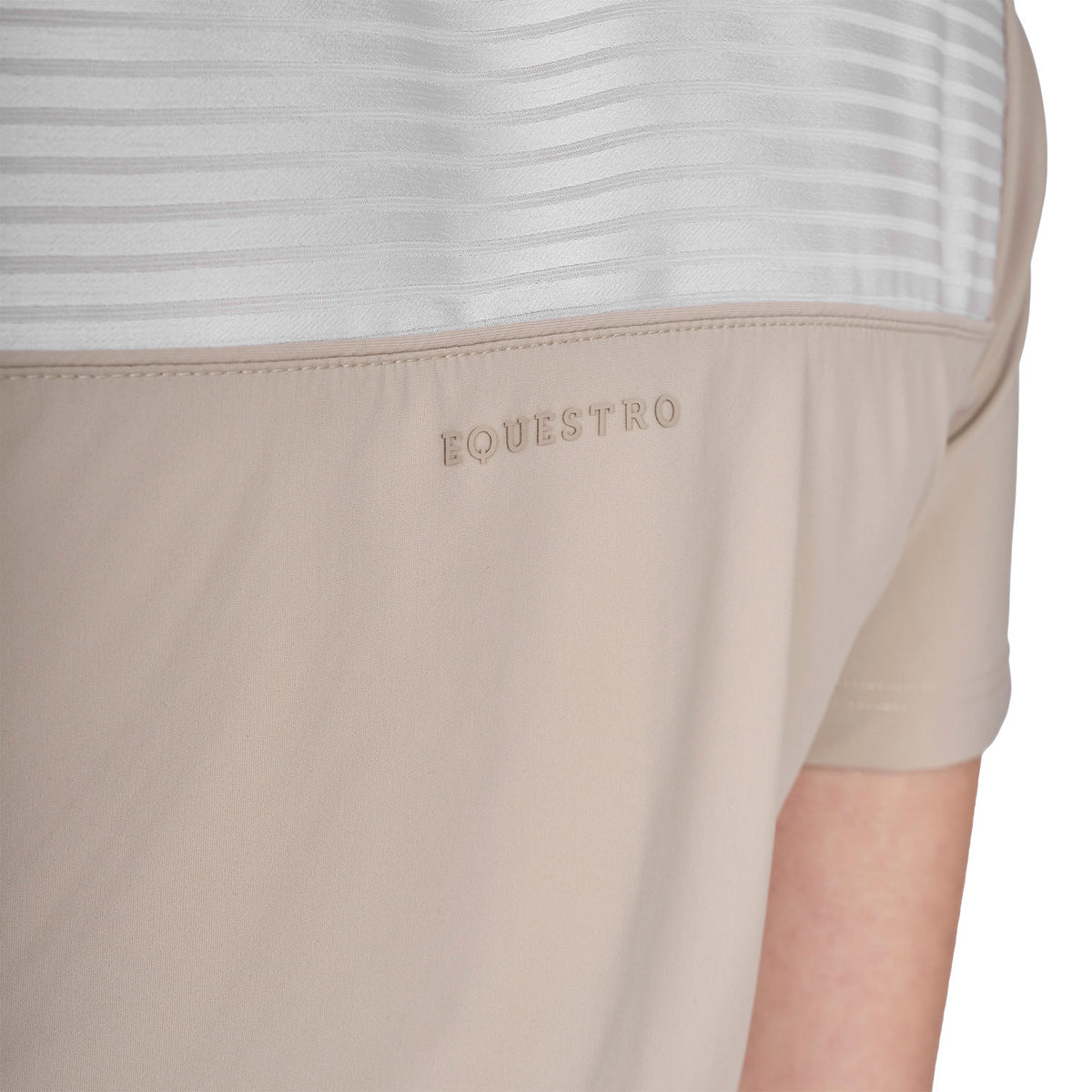 Women's slim fit competition polo shirt with silk-like fabric inserts