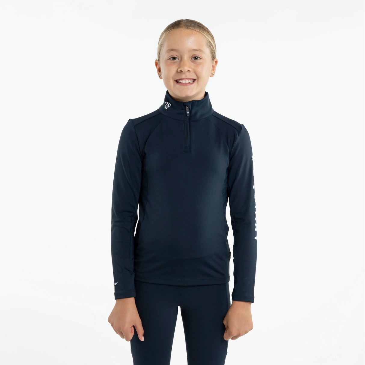 EQUIDRY Children's Water Repellent Base Layer #colour_navy-white