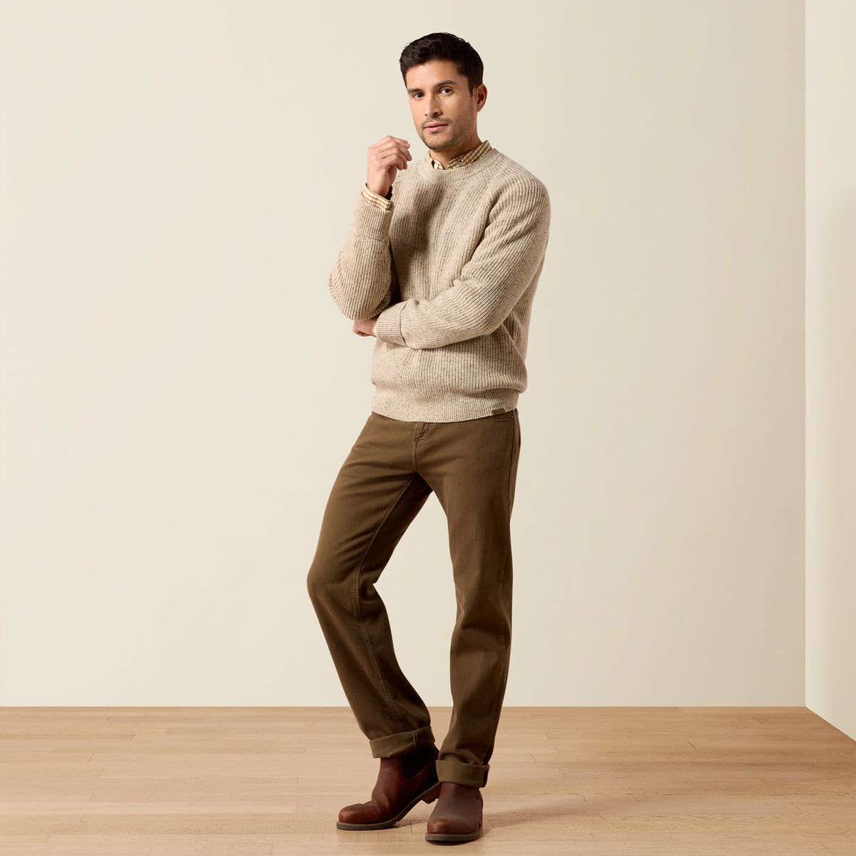 Ariat Men's Heddon Donegal Wool Sweater