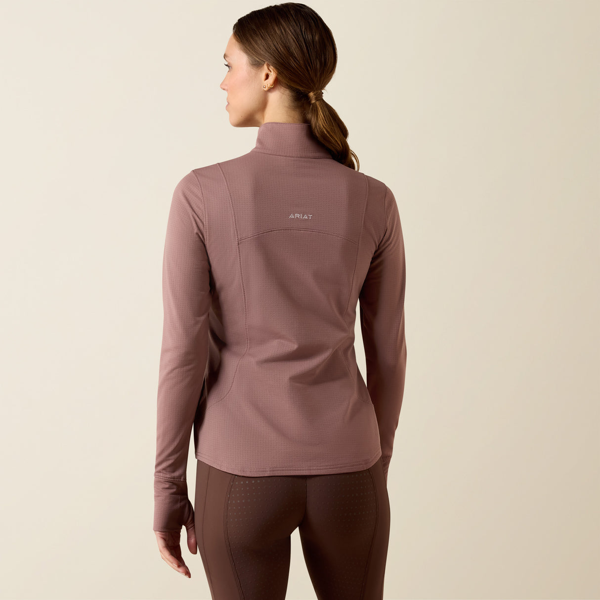 Ariat Women's Gridwork 2.0 1/4 Zip Grid Fleece Baselayer