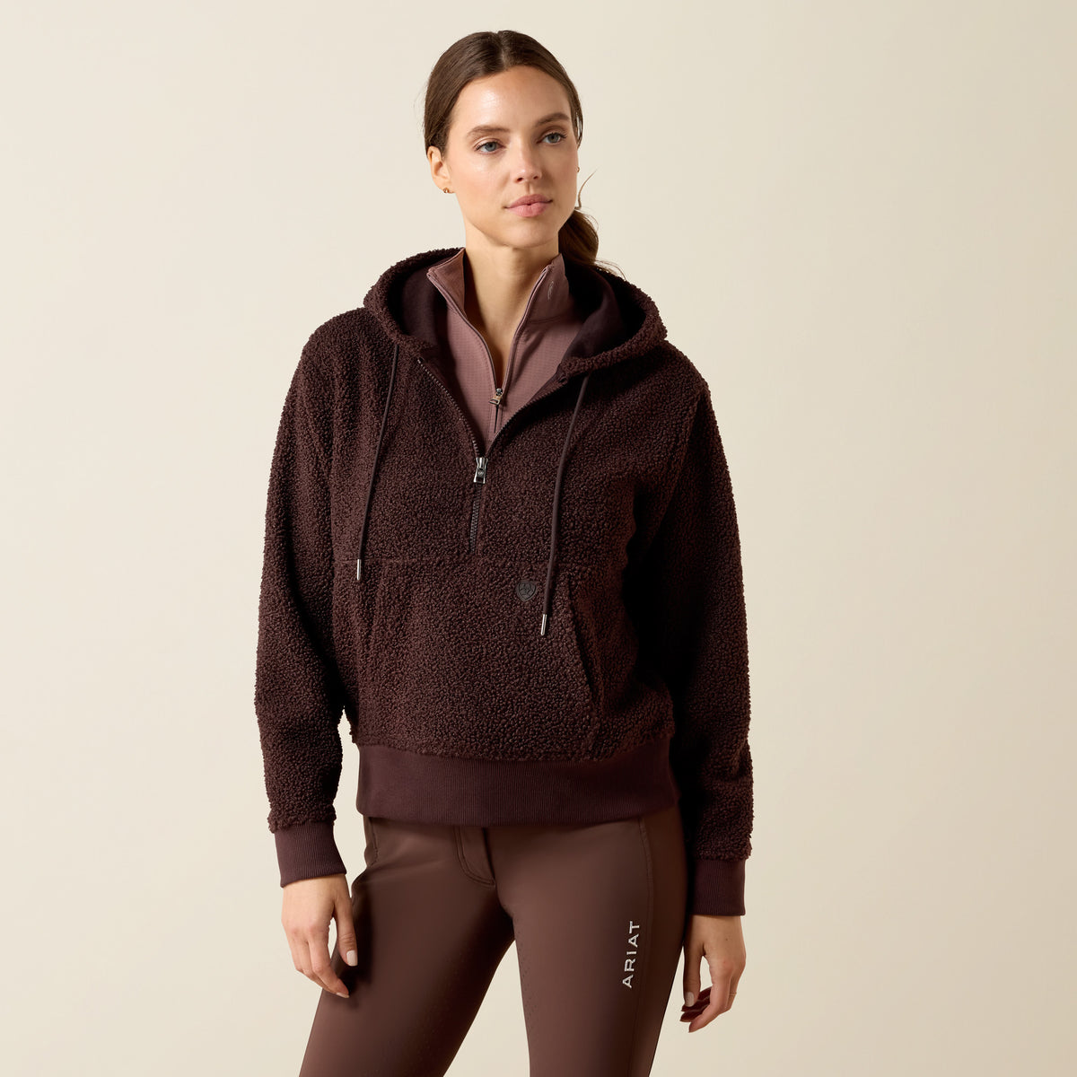 Ariat Women's Orinda 1/2 Zip Sherpa Fleece Hoodie