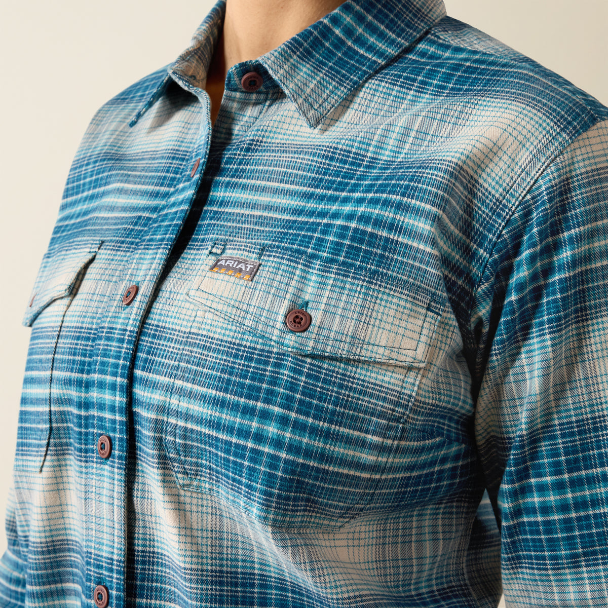 Ariat Women's Rebar Flannel Durastretch Long Sleeve Work Shirt