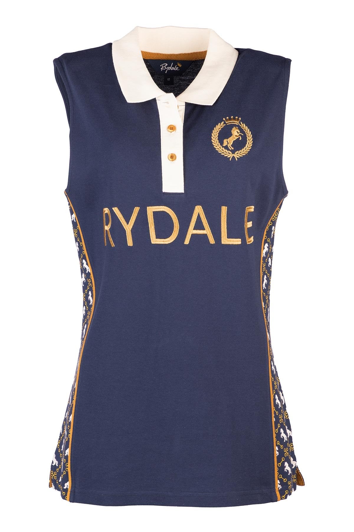 Rydale Ladies Snaffle Sleeveless Equestrian Polo Shirt
