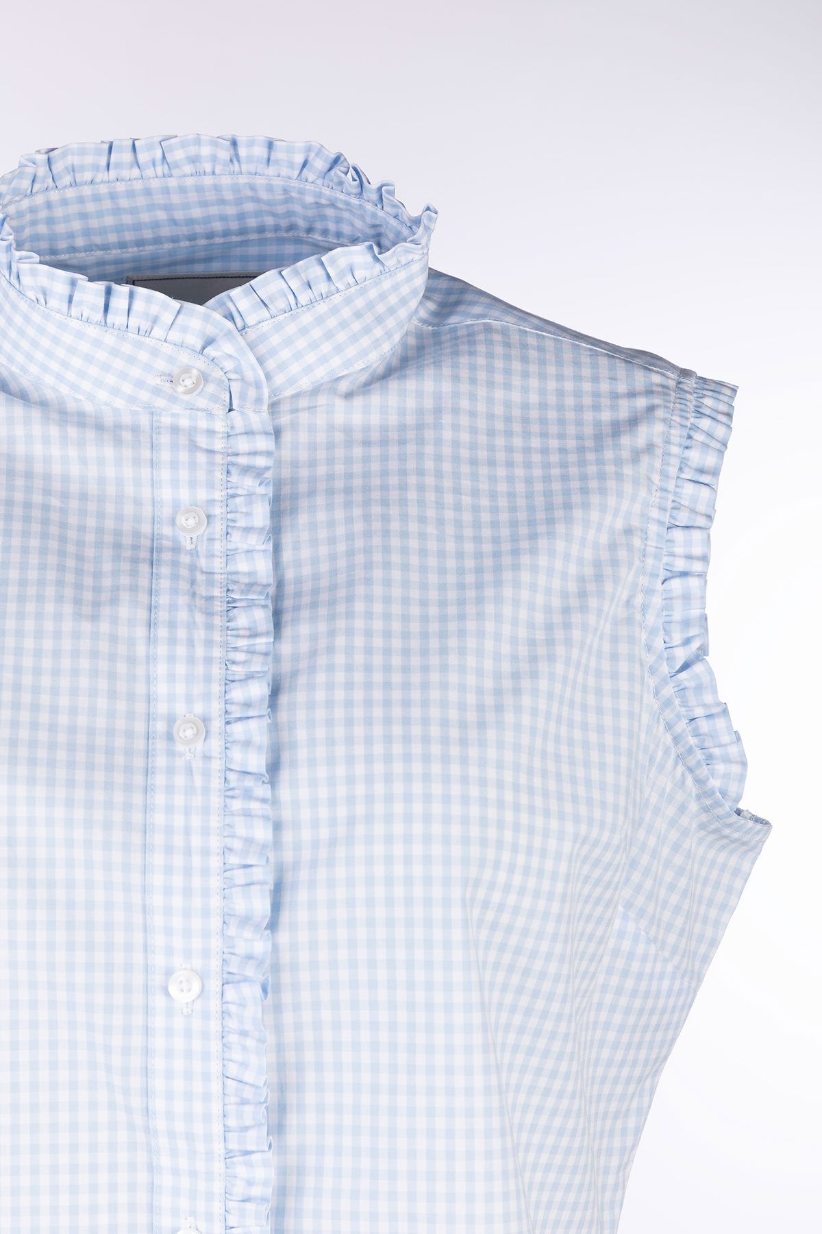 Rydale Ladies Ruffled Sleeveless Shirt - Ivy