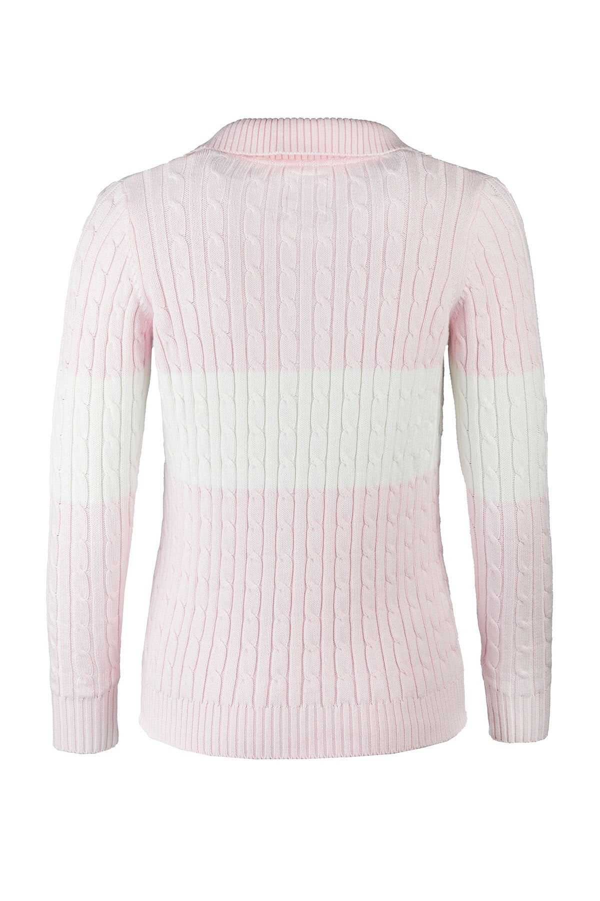 Rydale Ladies Striped Quarter Zip Jumper - Bramham