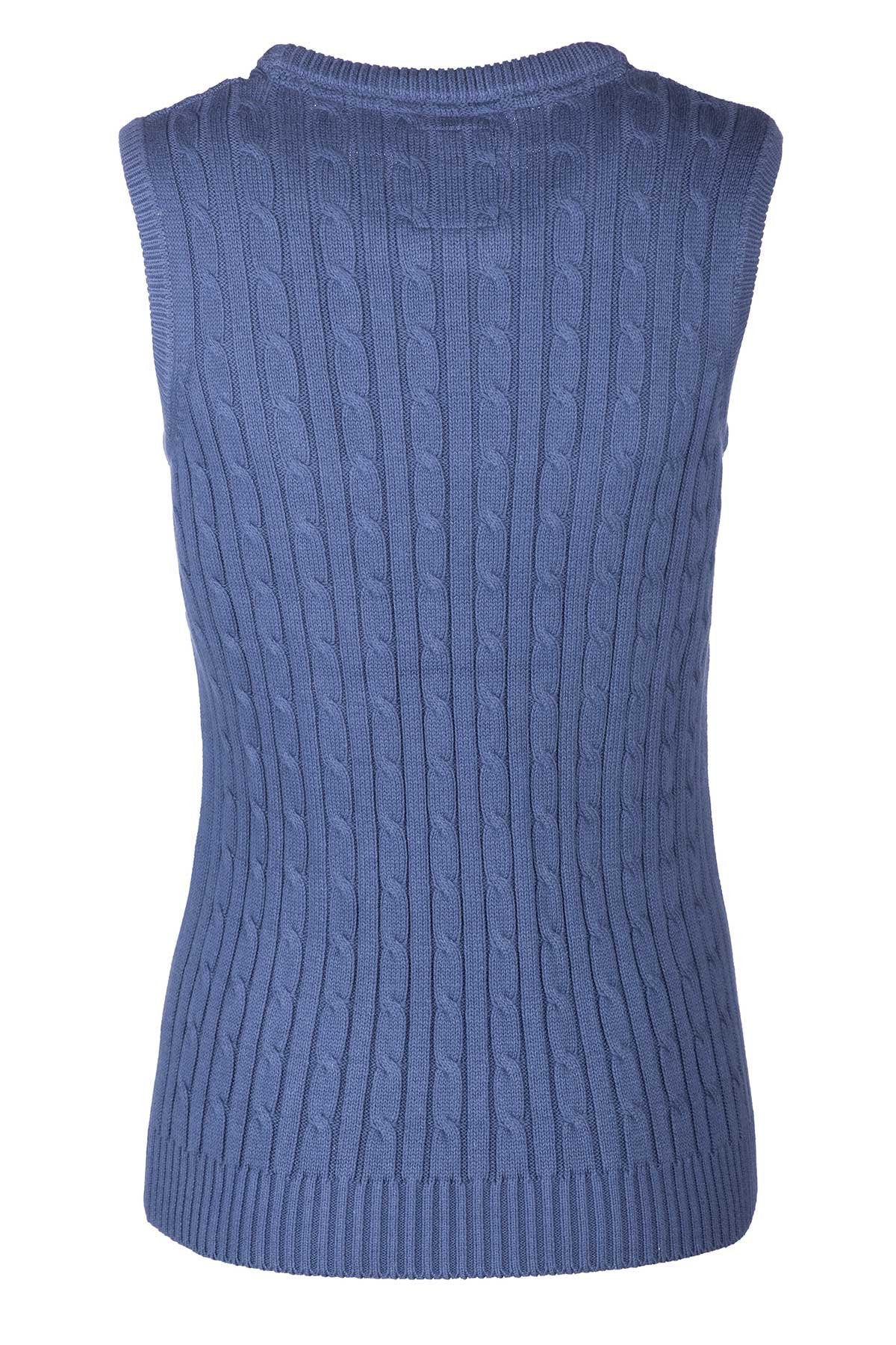 Rydale Ladies Crew Neck Cable Knit Vest - Emma