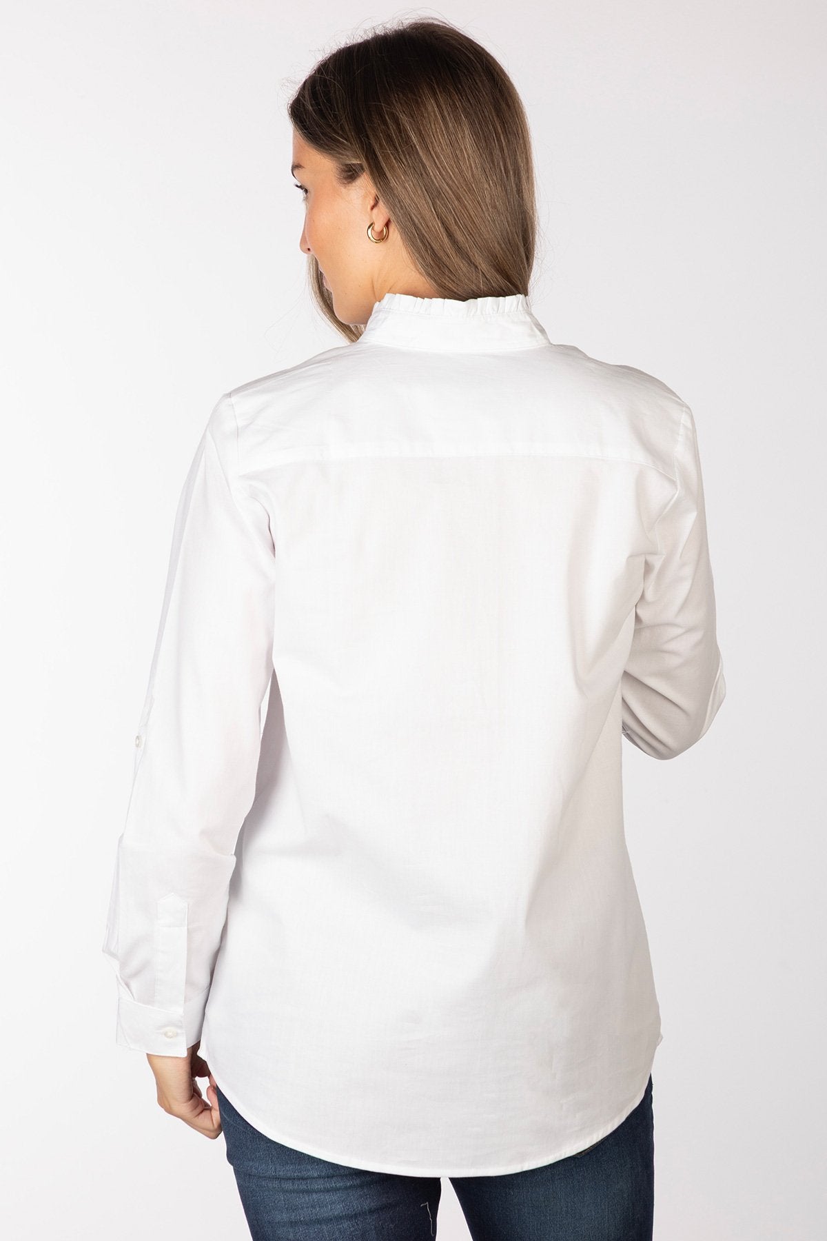 Rydale Ladies Overhead Ruffled Shirt - Ivy
