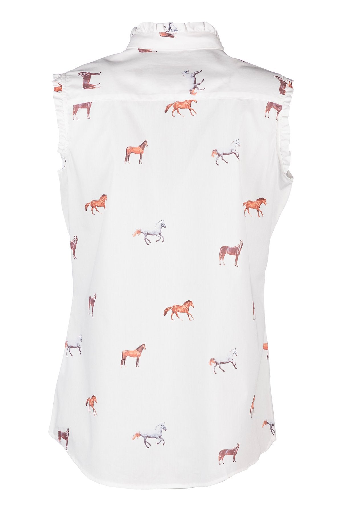 Rydale Ladies Ruffled Sleeveless Shirt - Wistow