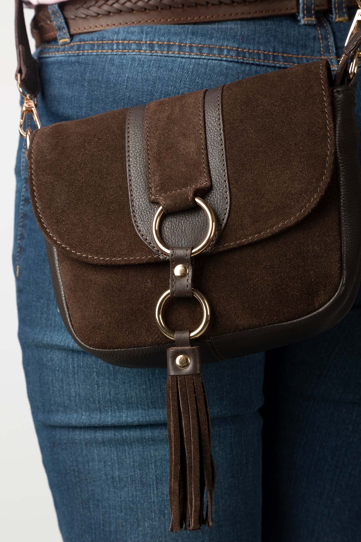 Rydale Ladies Suede Cross Body Bag - Helmsley