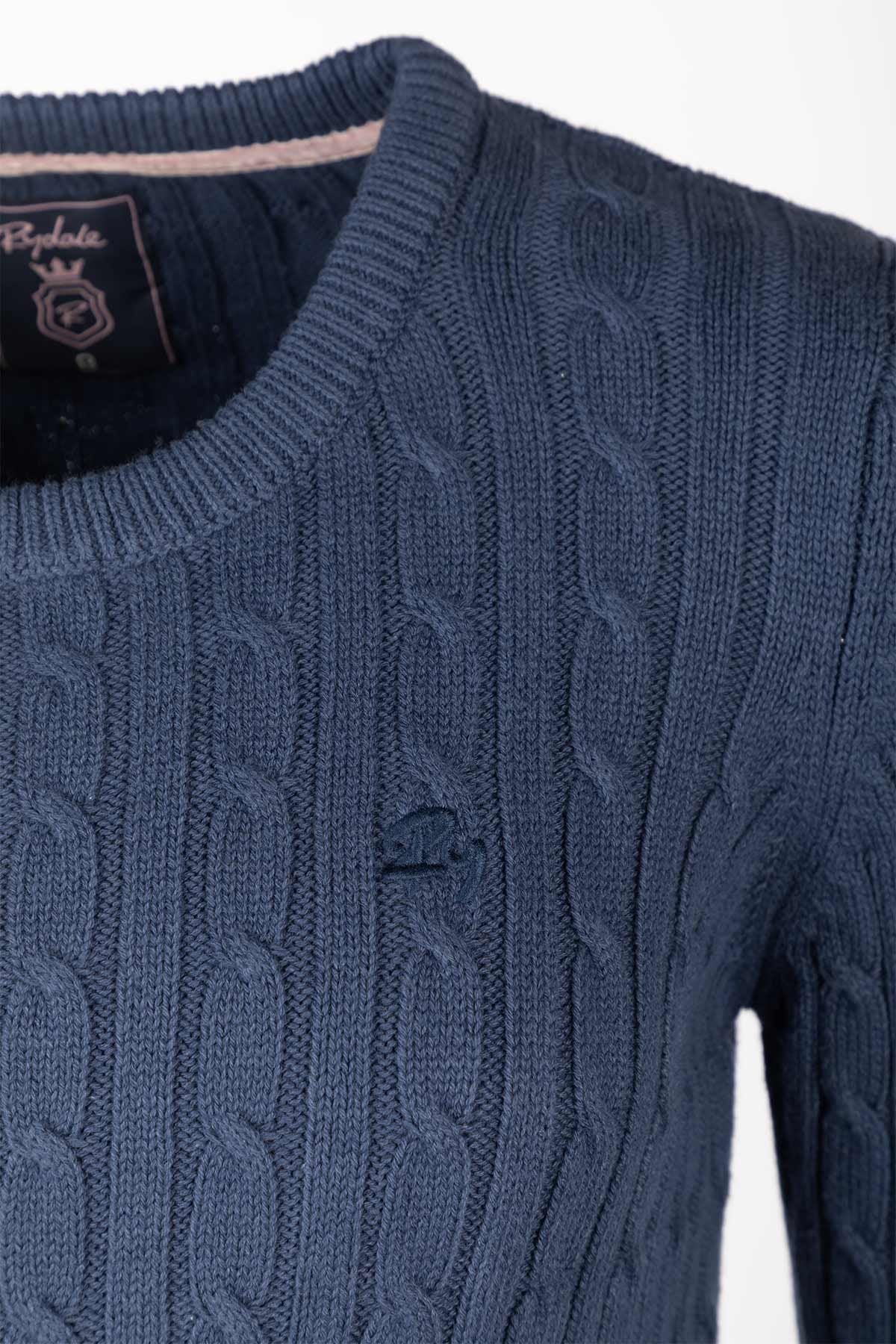 Rydale Ladies Crew Neck Cable Knit Jumper - Emma