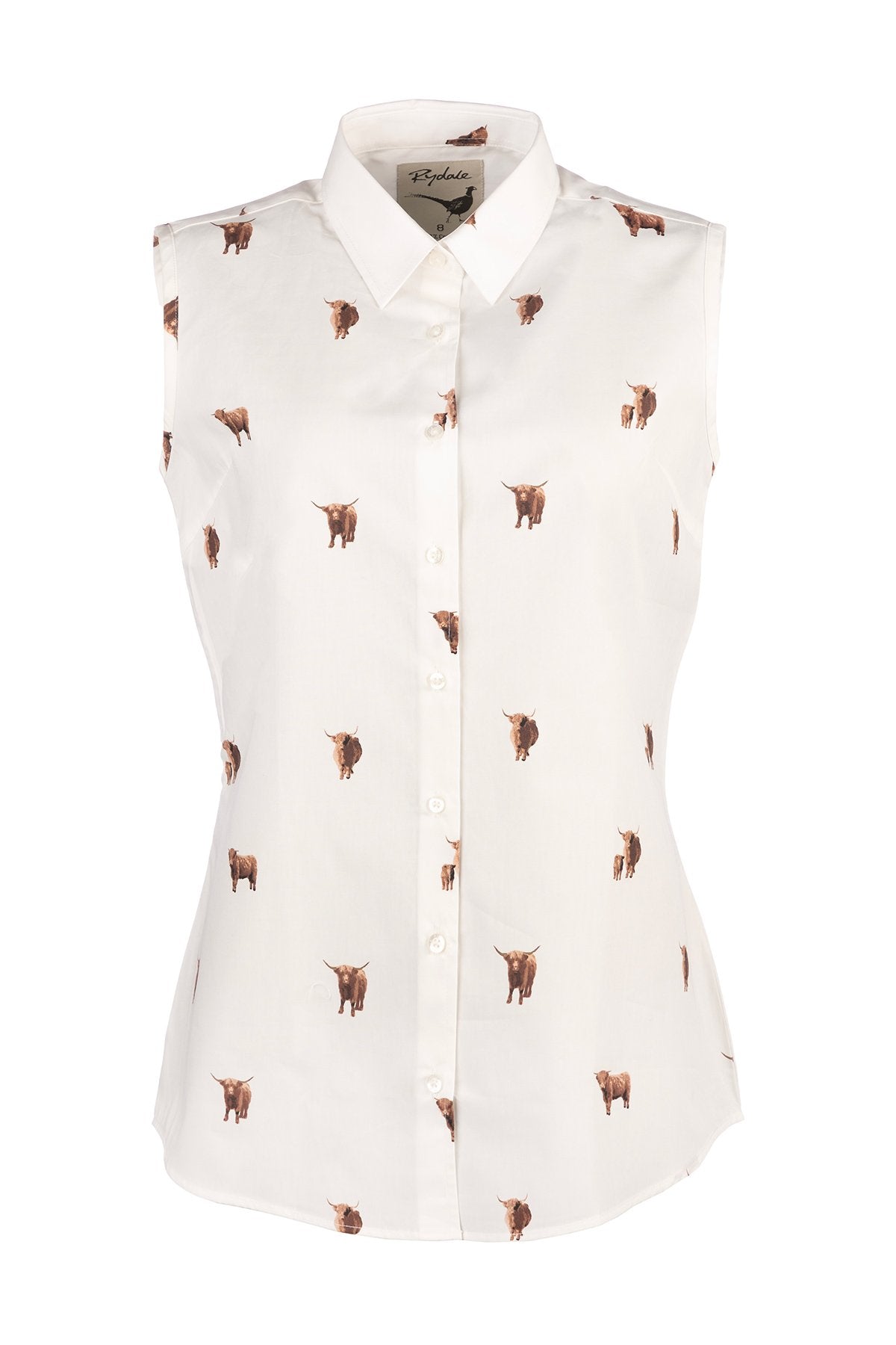 Rydale Ladies Sleeveless Shirt With Collar - Wistow II