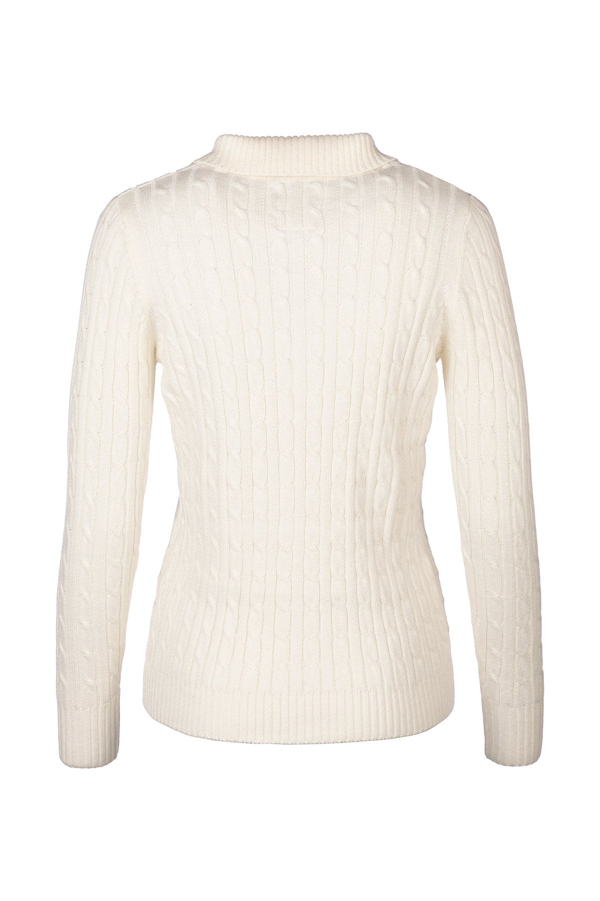 Rydale Ladies Quarter Zip Cable Knit Jumper - Emma
