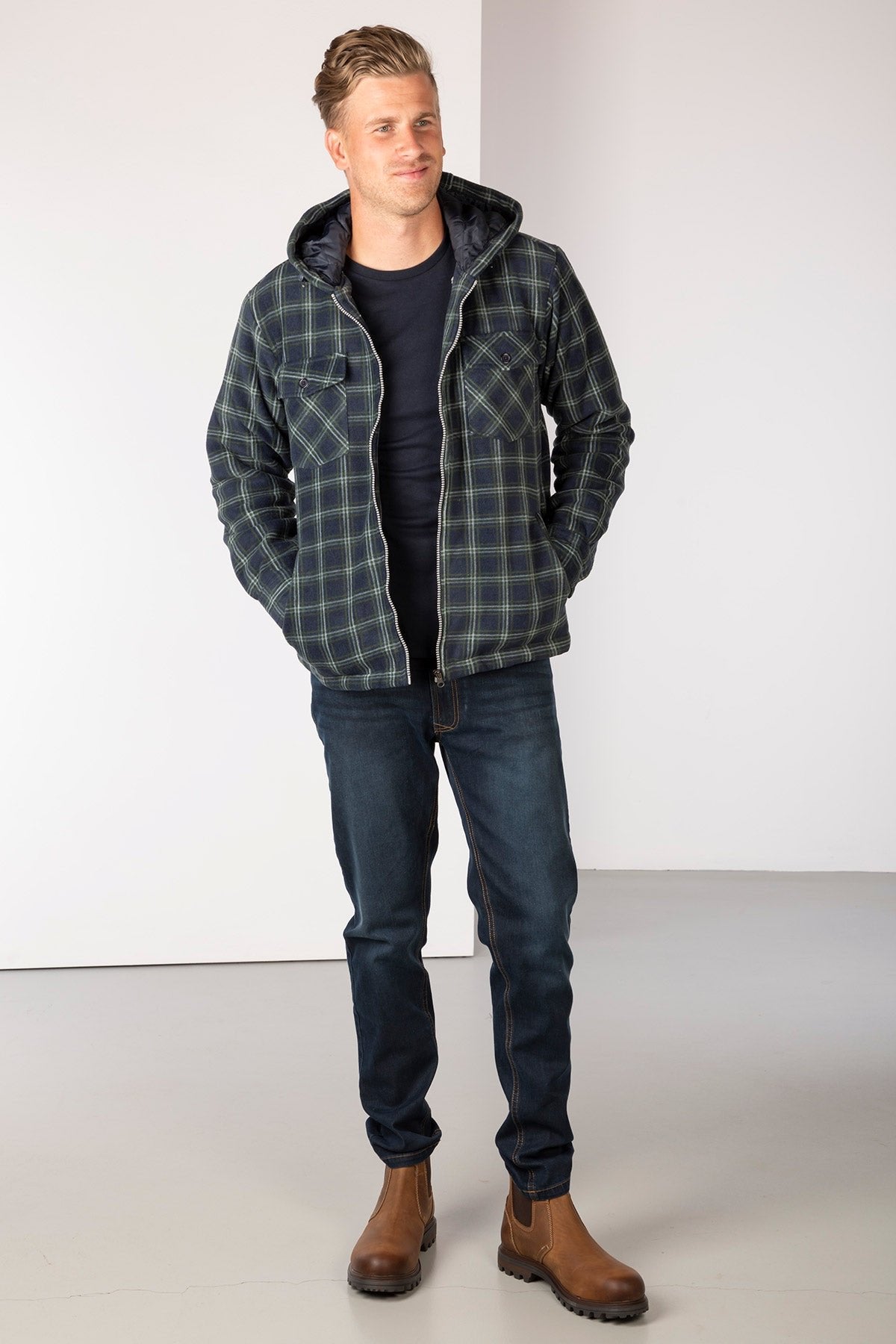 Rydale Men's Hooded Fleece Overshirt - Ulrome