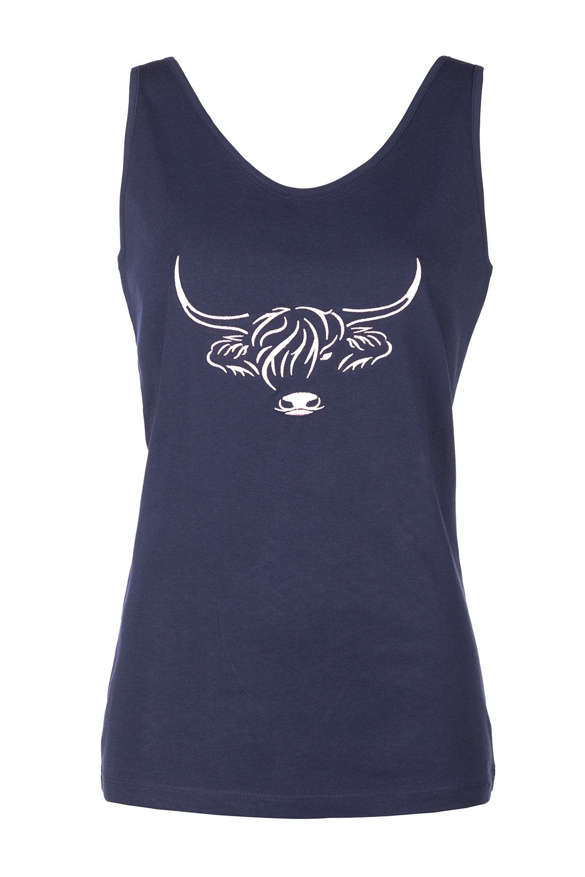Rydale Ladies Cow Pattern Vest Top - Byland