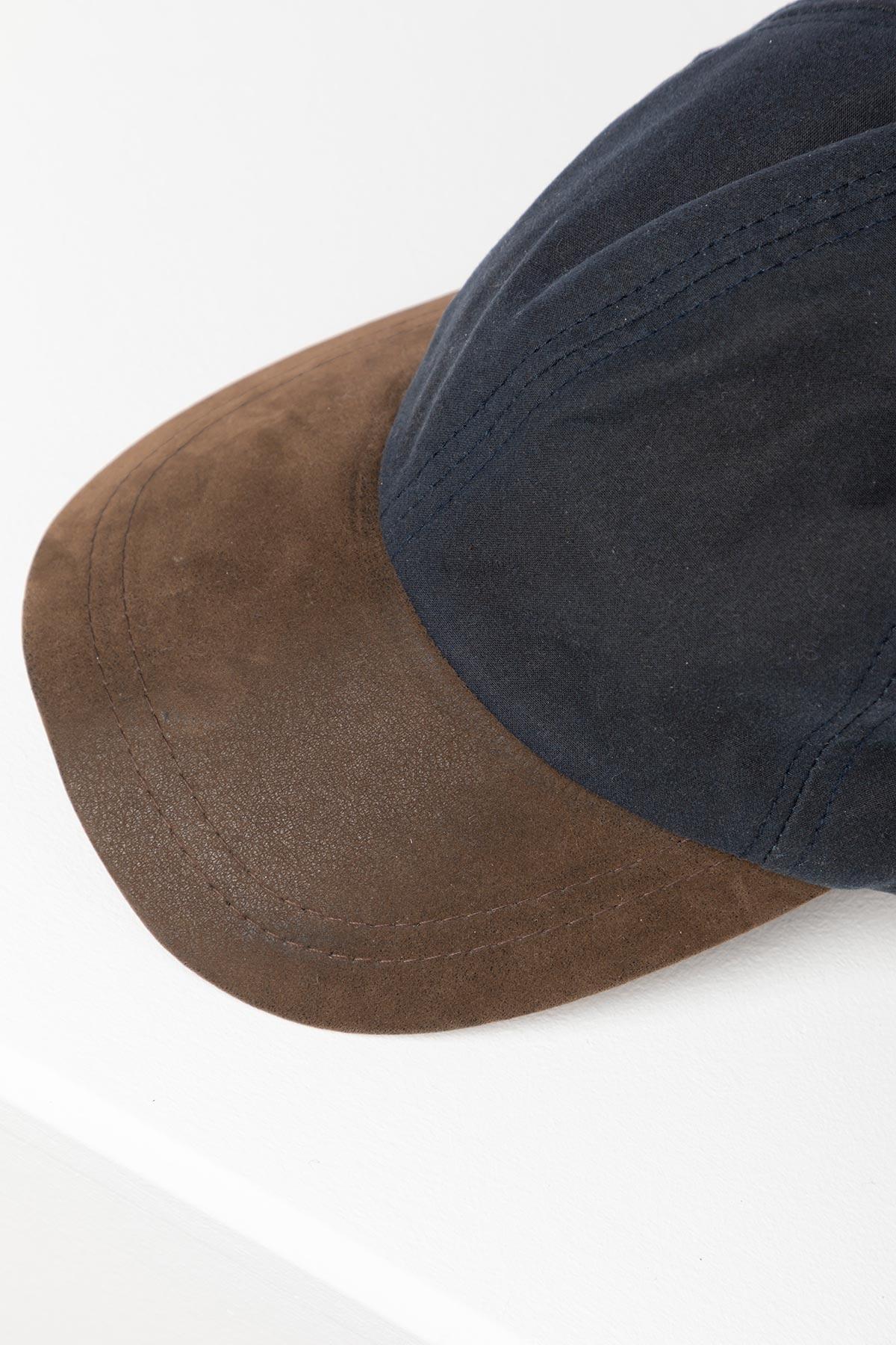 Rydale Men's Wax Baseball Cap with Nubuck Peak - Danby