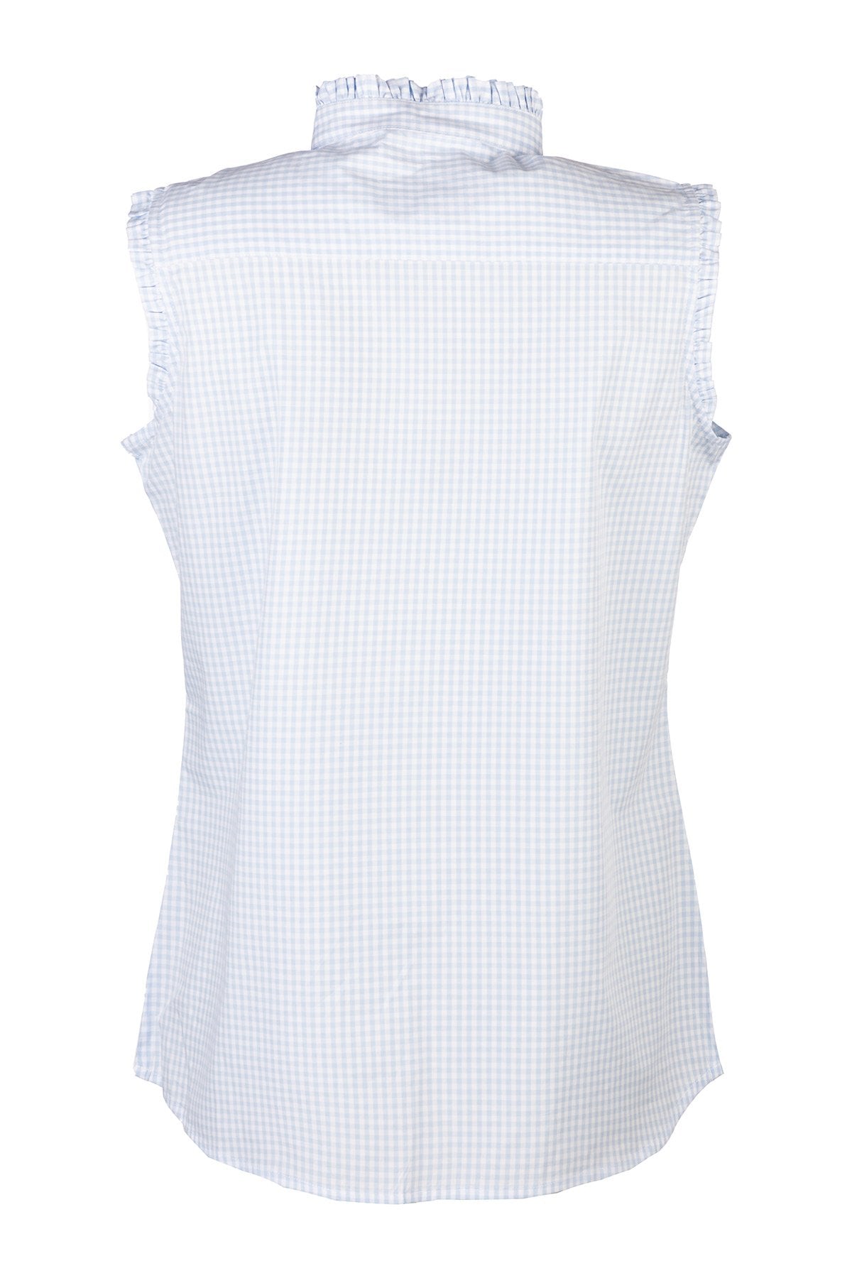 Rydale Ladies Ruffled Overhead Sleeveless Shirt - Ivy