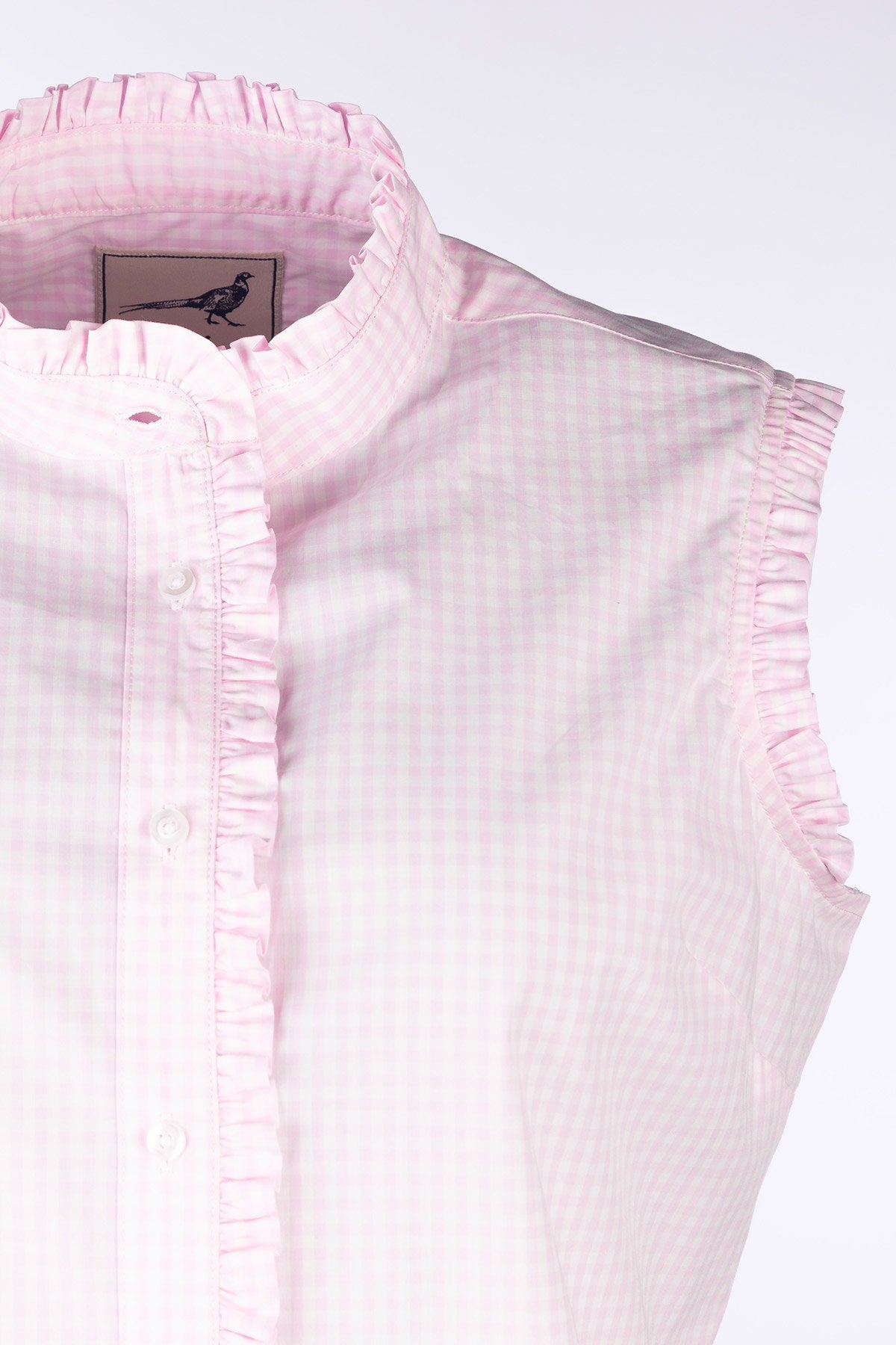 Rydale Ladies Ruffled Sleeveless Shirt - Ivy