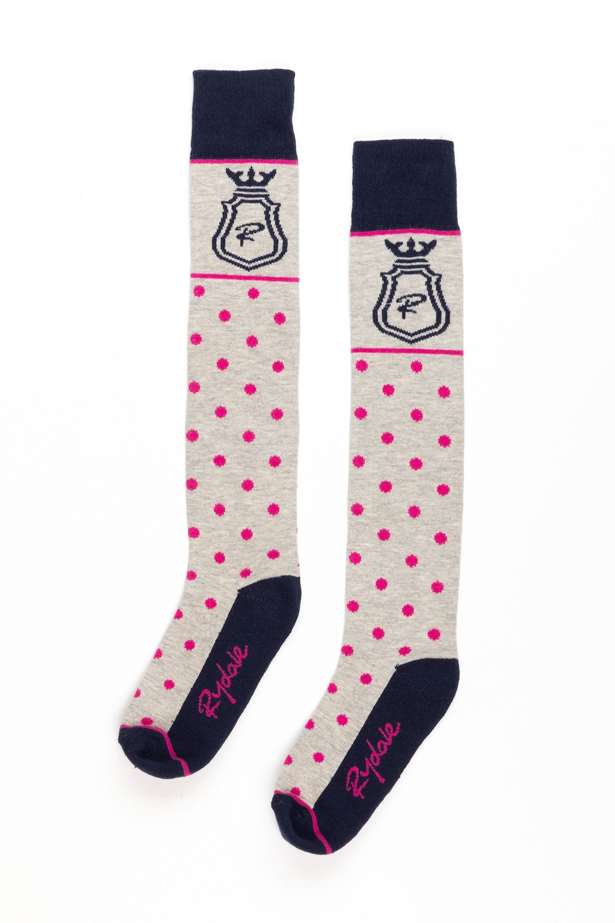 Rydale Ladies Polka Dot Knee Length Riding Socks