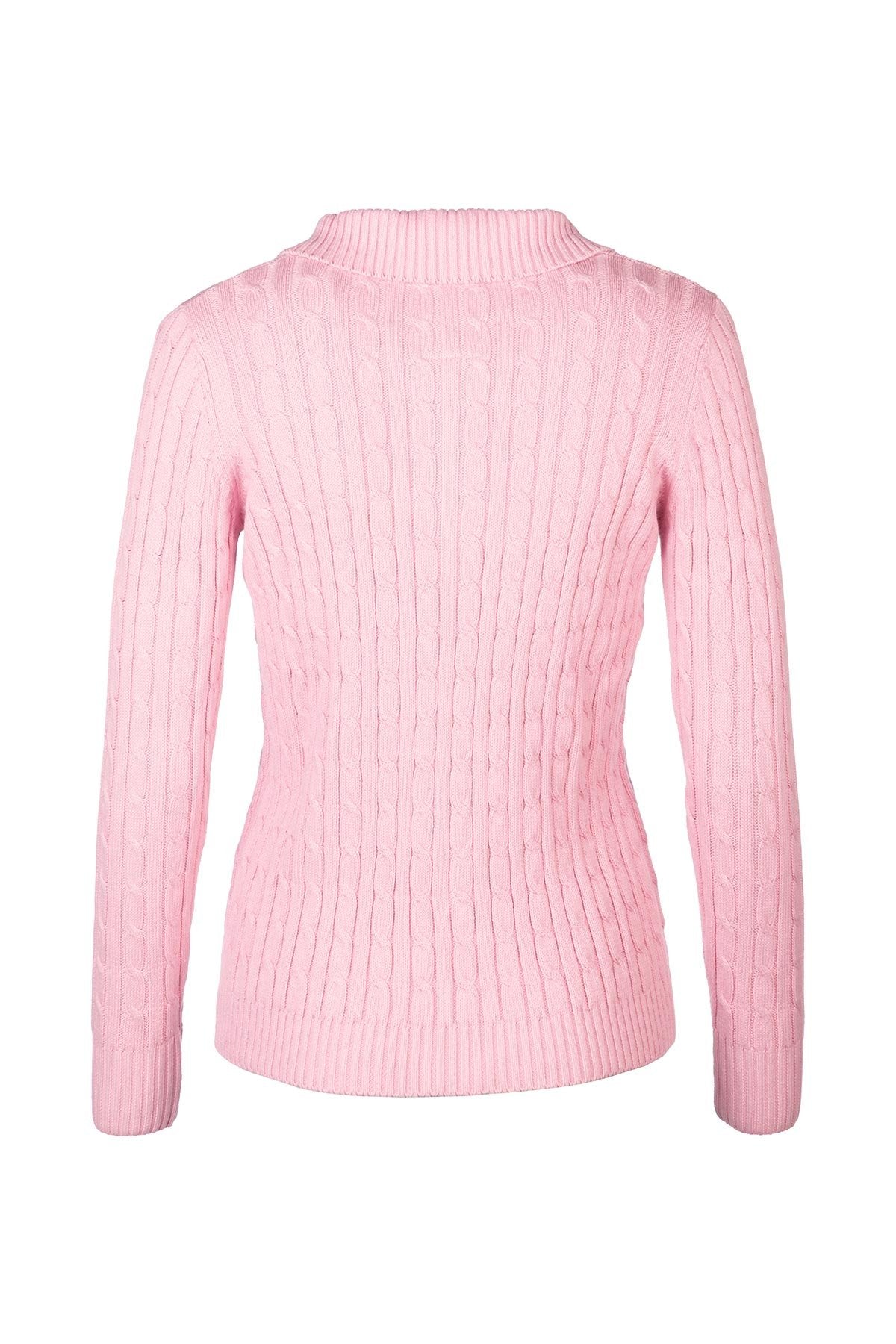 Rydale Ladies Quarter Zip Cable Knit Jumper - Emma