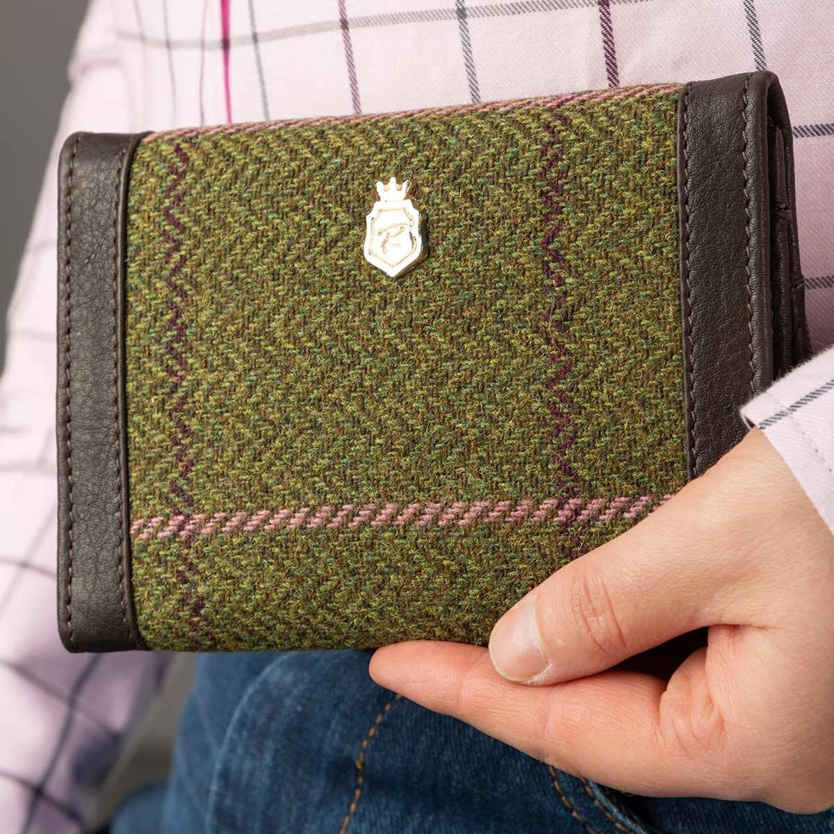 Rydale Ladies Tweed Trifold Purse - Helmsley