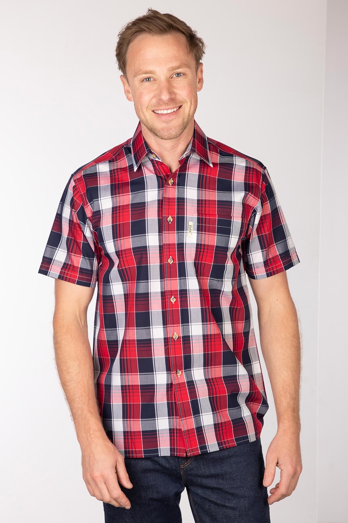 Rydale Men's Short Sleeved Check Shirt