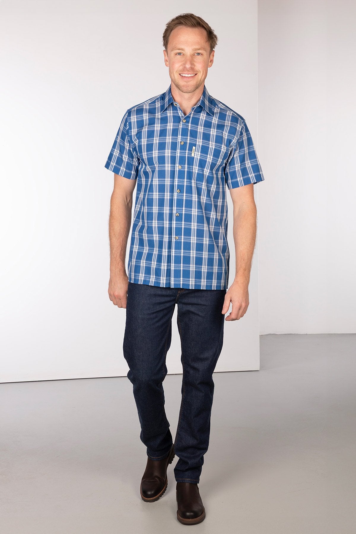 Rydale Men's Short Sleeved Check Shirt