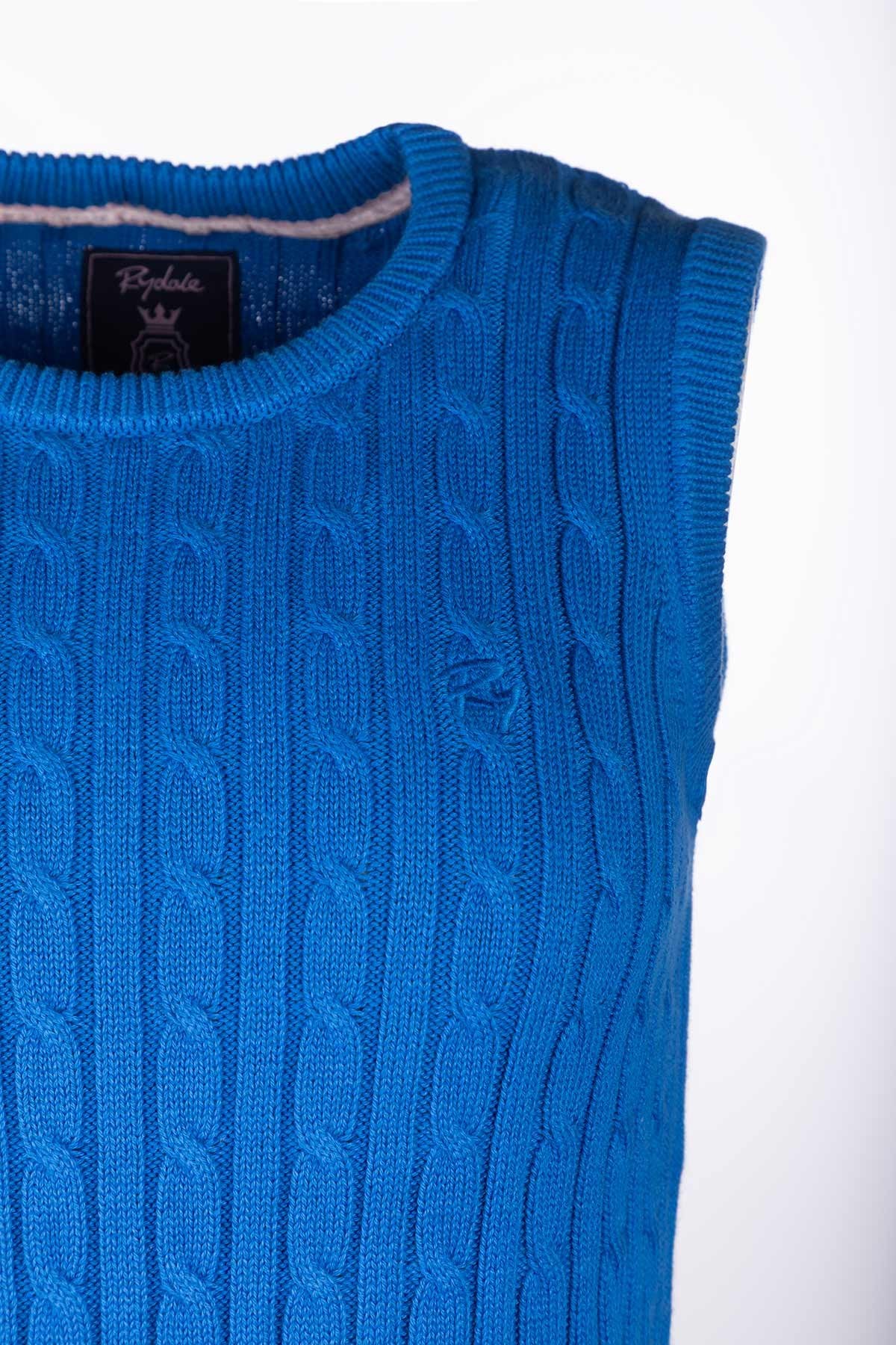 Rydale Ladies Crew Neck Cable Knit Vest - Emma