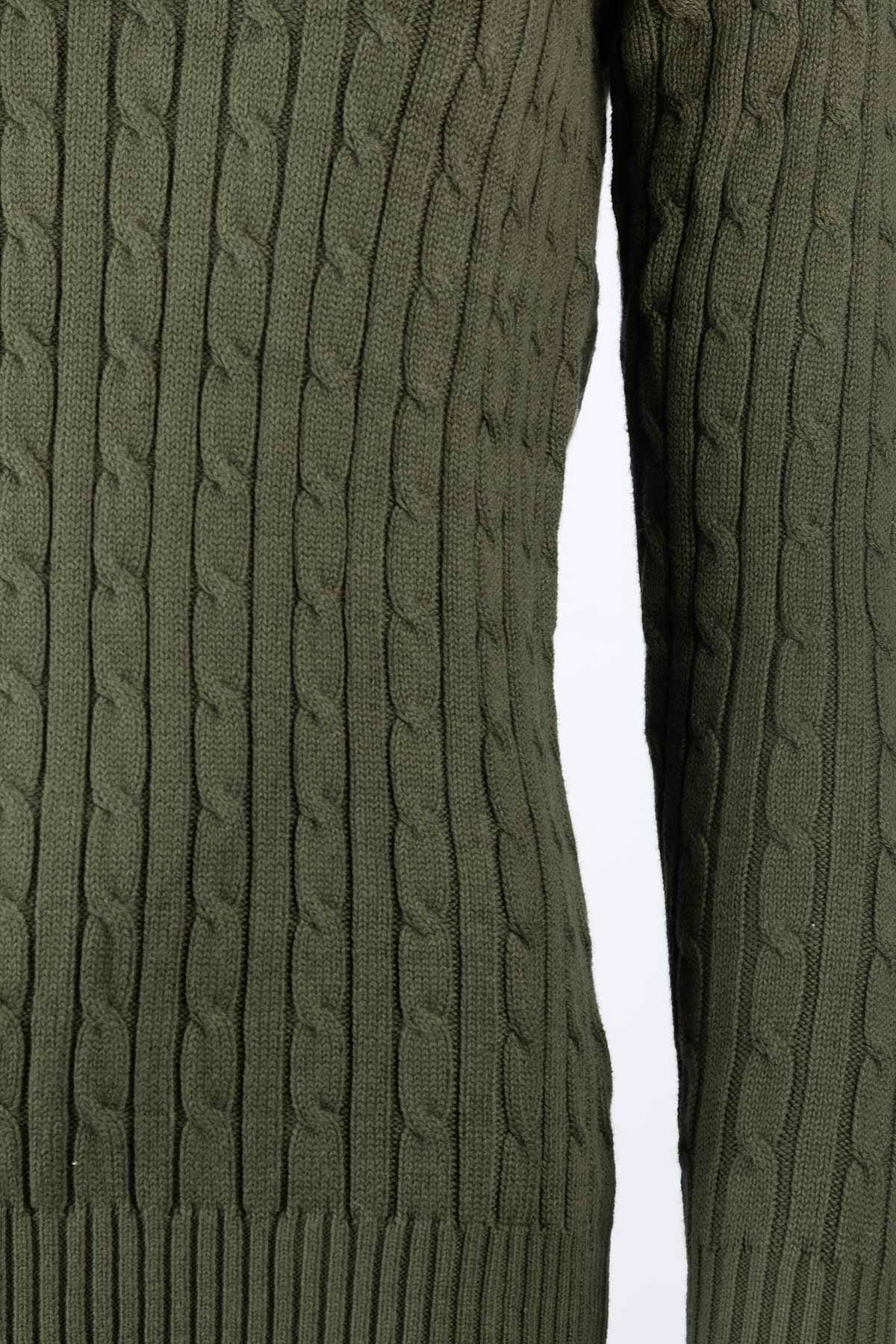 Rydale Ladies V Neck Cable Knit Jumper - Emma