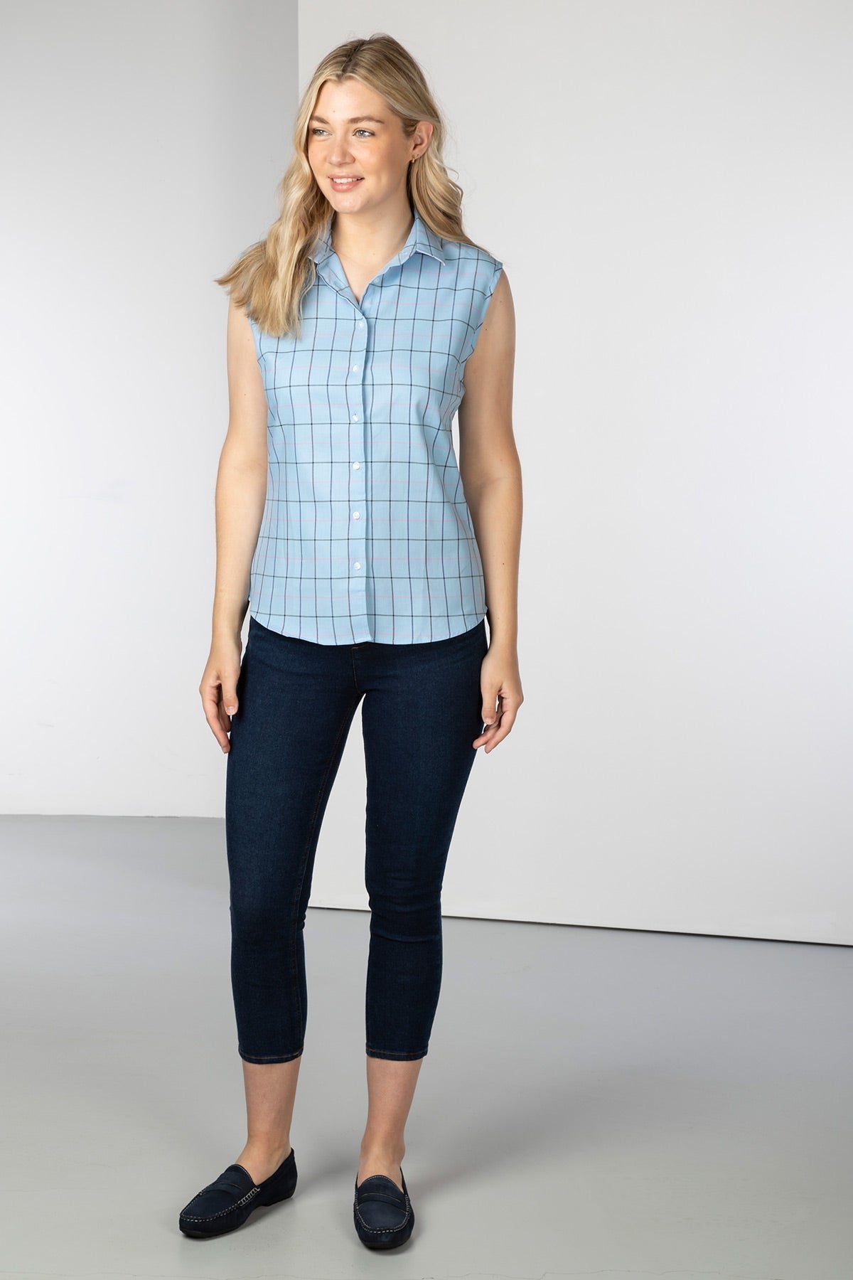 Rydale Ladies Hannah Sleeveless Country Shirt - Kate Tweed