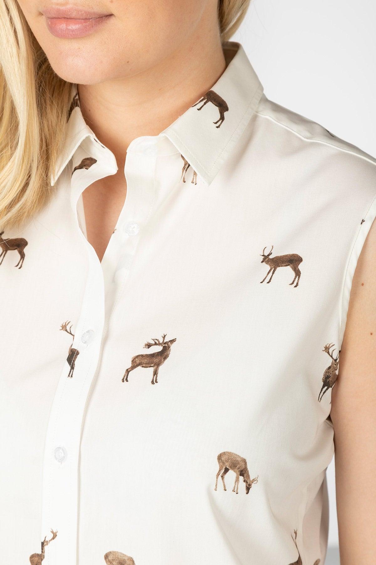 Rydale Ladies Sleeveless Shirt With Collar - Wistow II