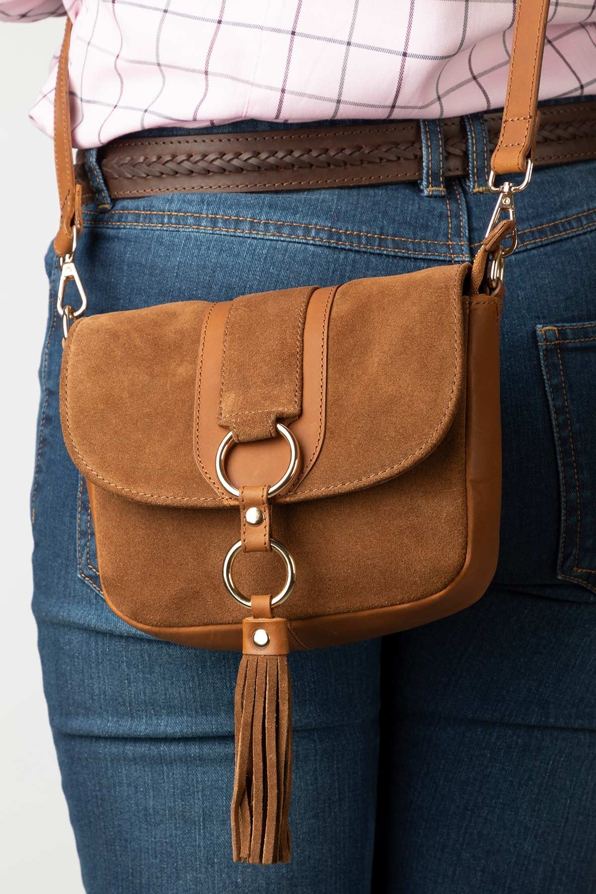 Rydale Ladies Suede Cross Body Bag - Helmsley