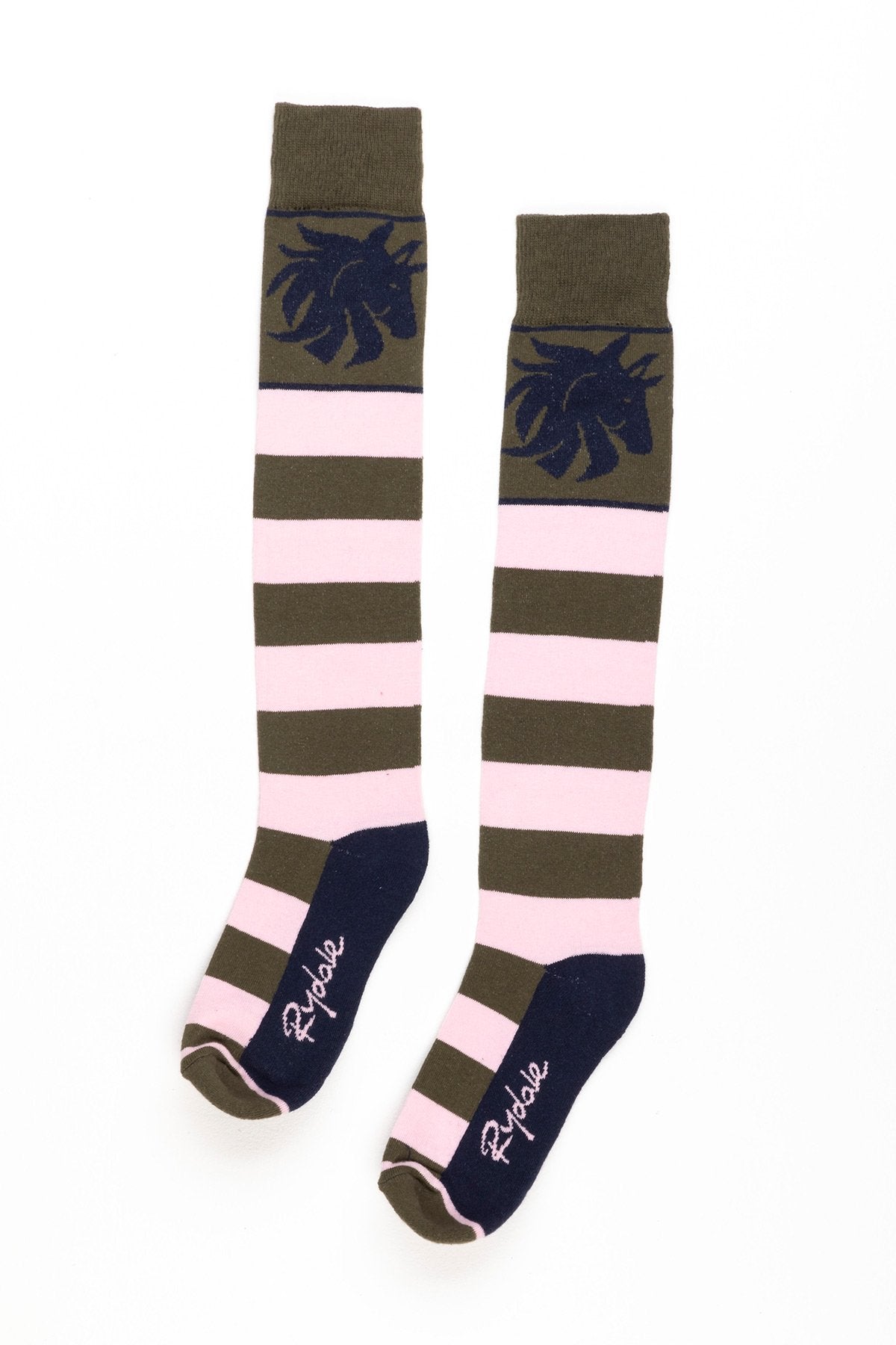 Rydale Ladies Broadstripe Knee Length Riding Socks
